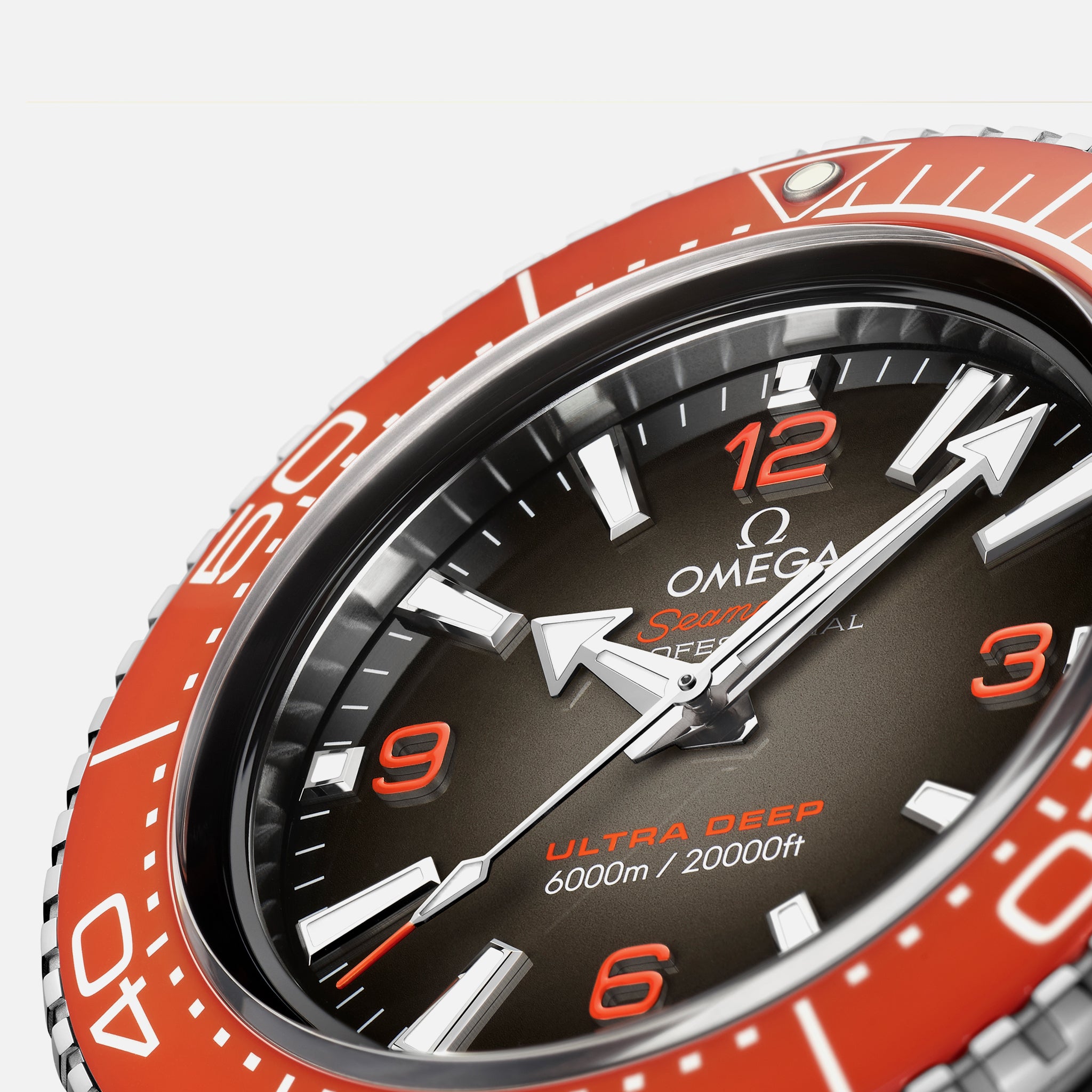 Omega Seamaster Planet Ocean Ultra Deep Professional 6000M Co-Axial Master Chronometer 45.5mm Orange Dial On Bracelet(1:1 replica) - Top club