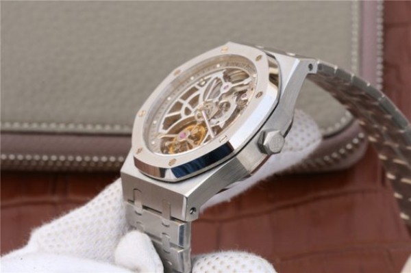 Replica Audemars Piguet Royal Oak Tourbillon Extra-Thin Openworked SS Skeleton Dial SS Bracelet - Top club