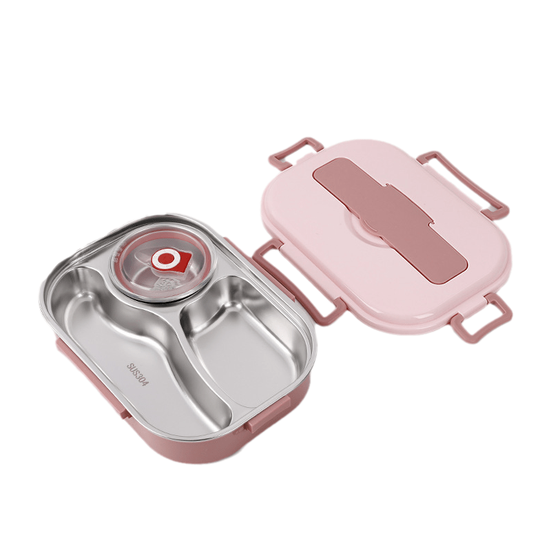 ThermoBox - Lunchbox met Soepkom en 4 Compartimenten
