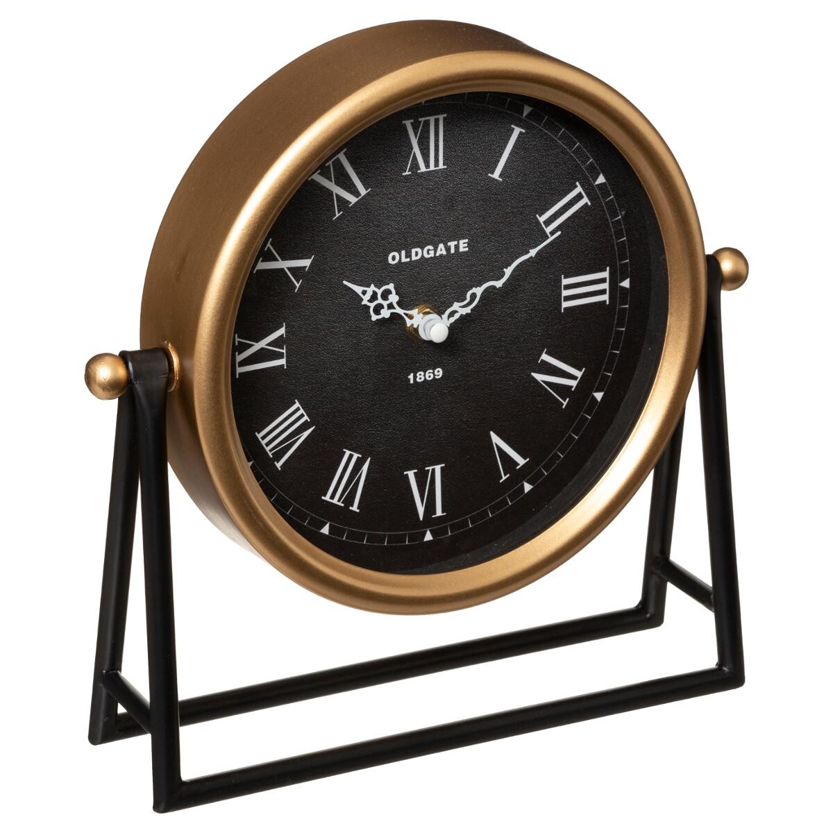 Table clock"Luca" Black, 26x26 cm