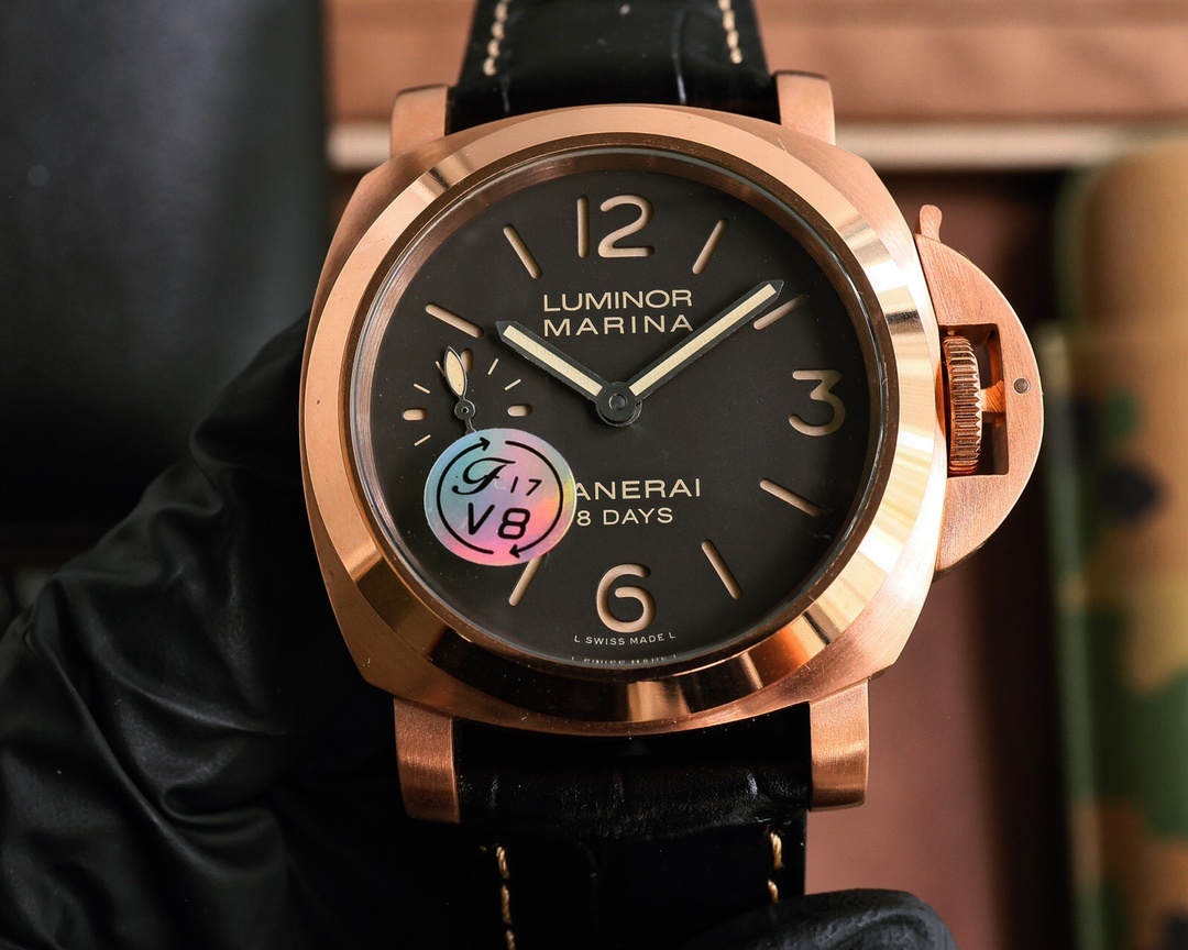 Panerai Luminor Marina 8 Days Manual-winding Black Dial 44 mm Men's Watch PAM00510(1:1 replica) - Top club