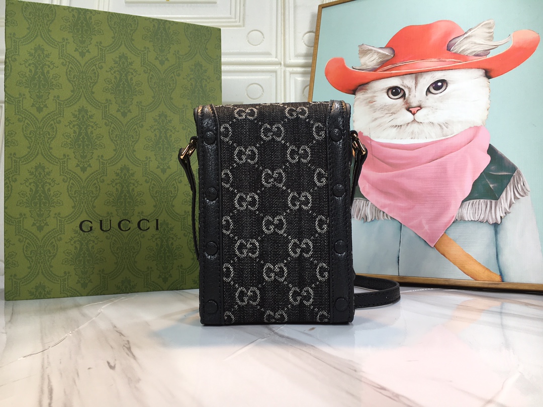 Replica Gucci Double G Horsebit 1955 Mini Bag1:1High-quality replica