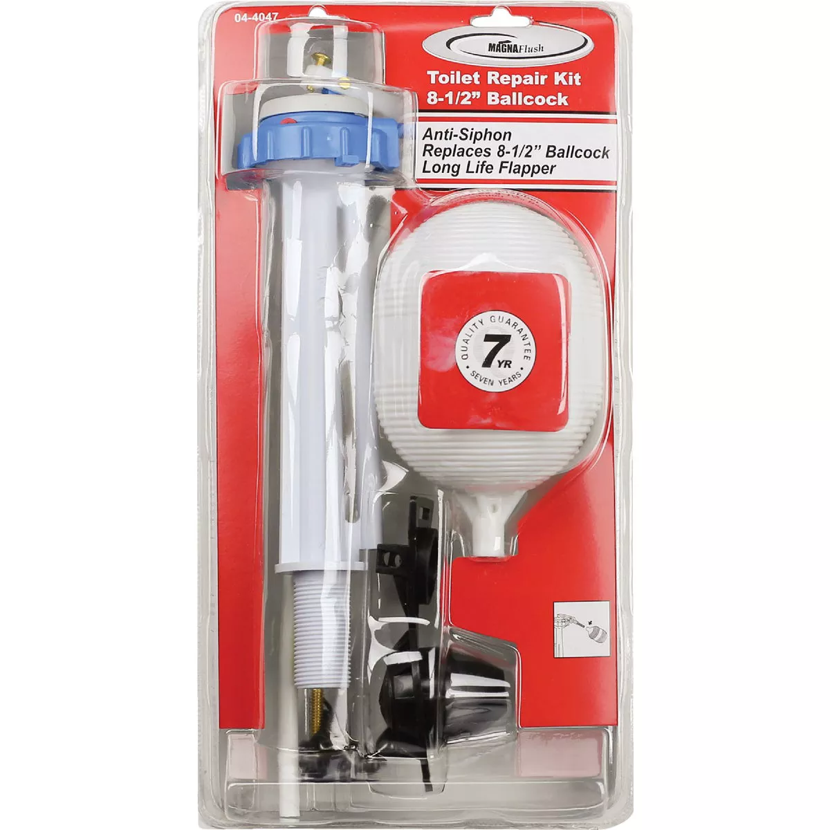 Lasco 8-1/2 In. Plastic Anti-Siphon Ballcock Kit