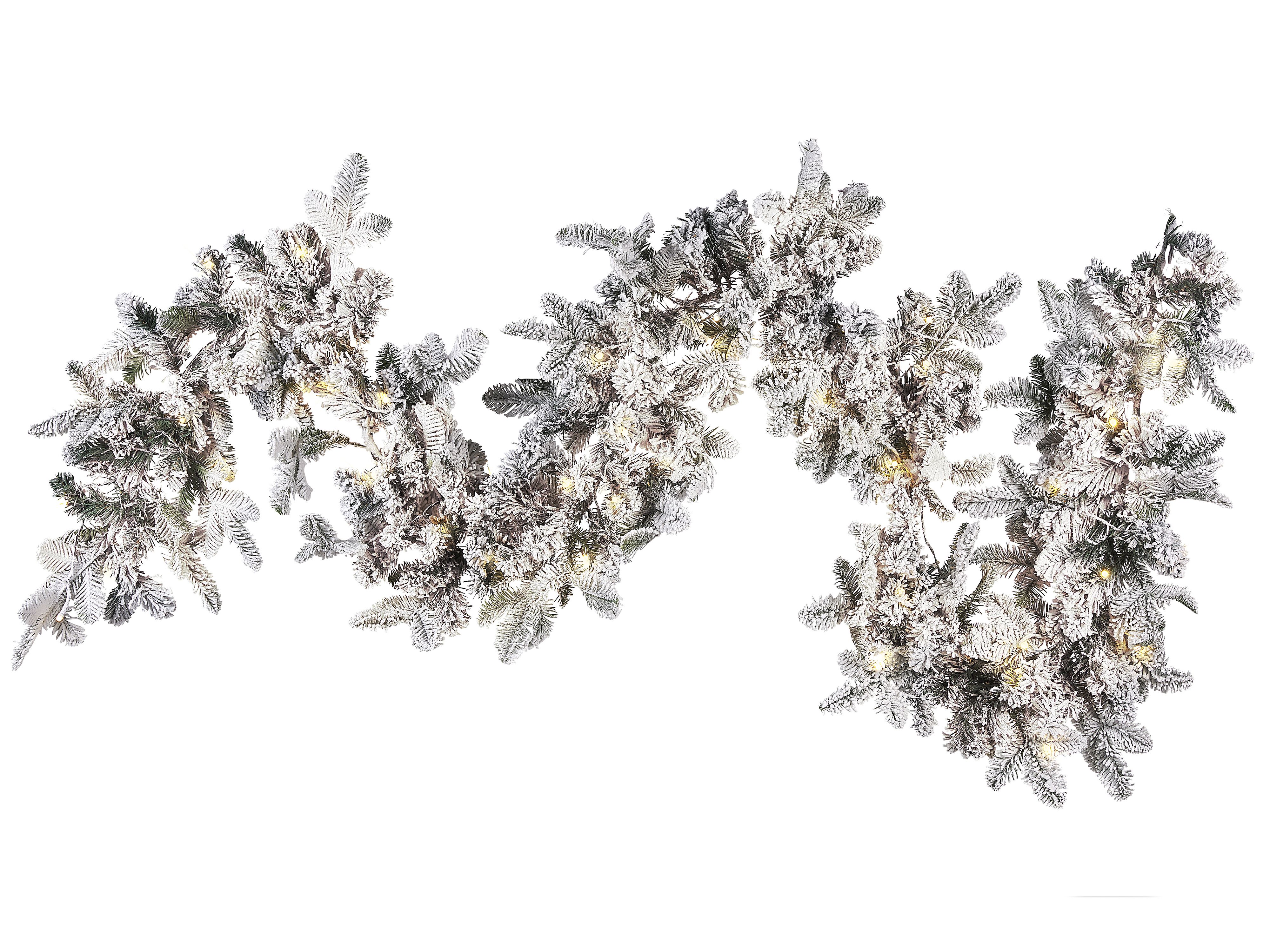 Snowy Christmas Garland LED SUNDO 180 cm White