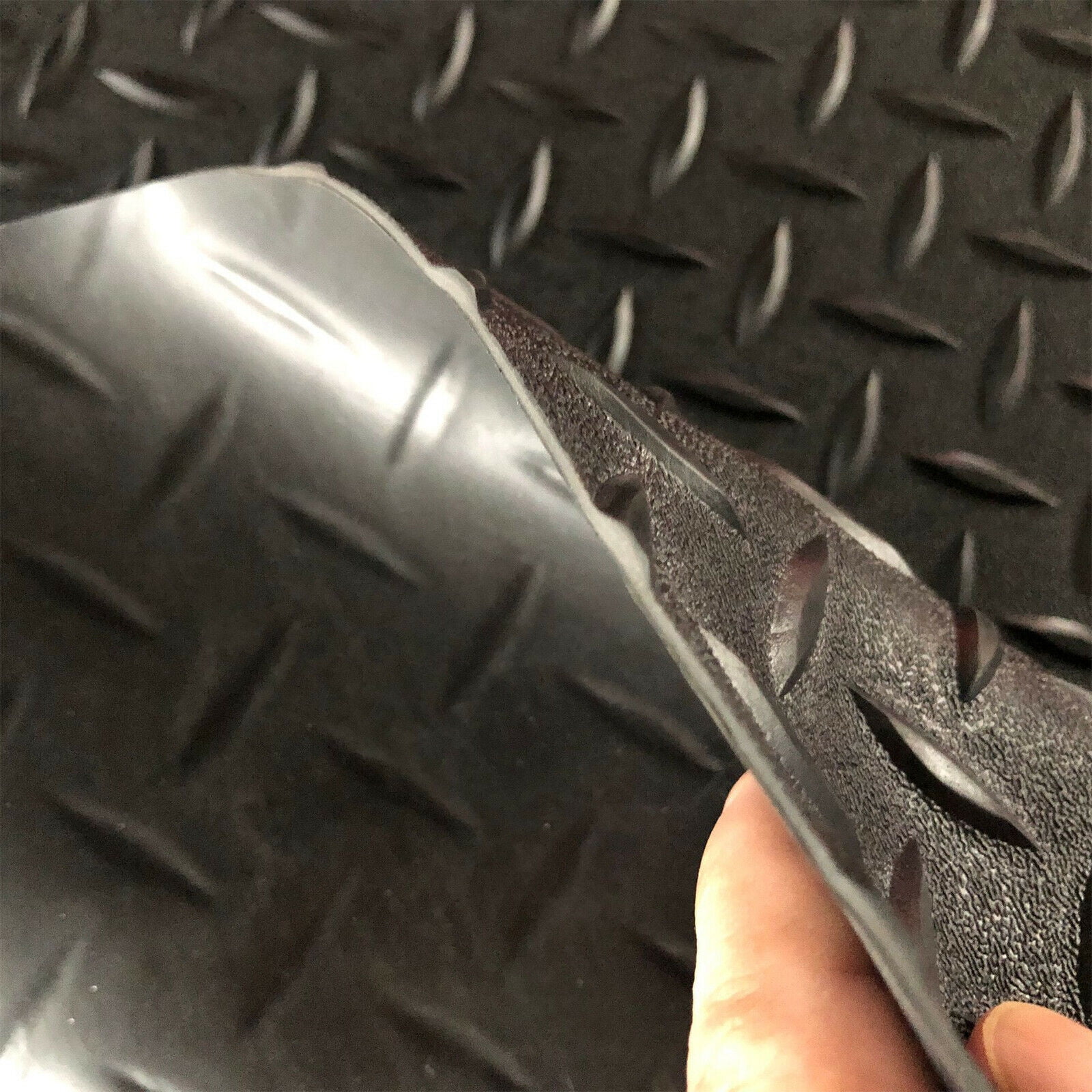 Heavy Duty Garage Flooring Mat Roll 2.5MM Thick Anti-Slip Trailer Floor Covering Raised Mat - Image 6