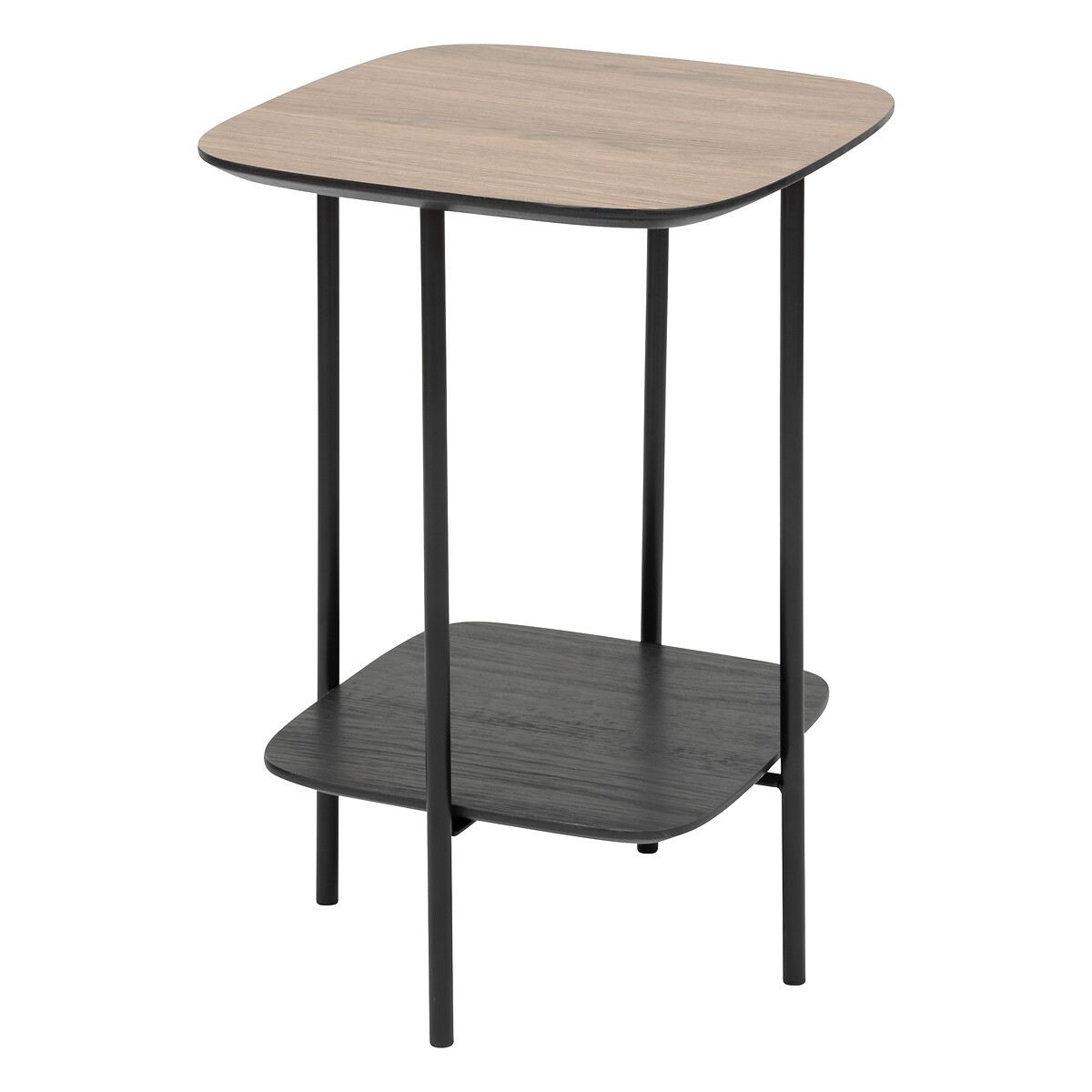 Side table with 1 shelf "Hodia" Black, 60x40x40 cm
