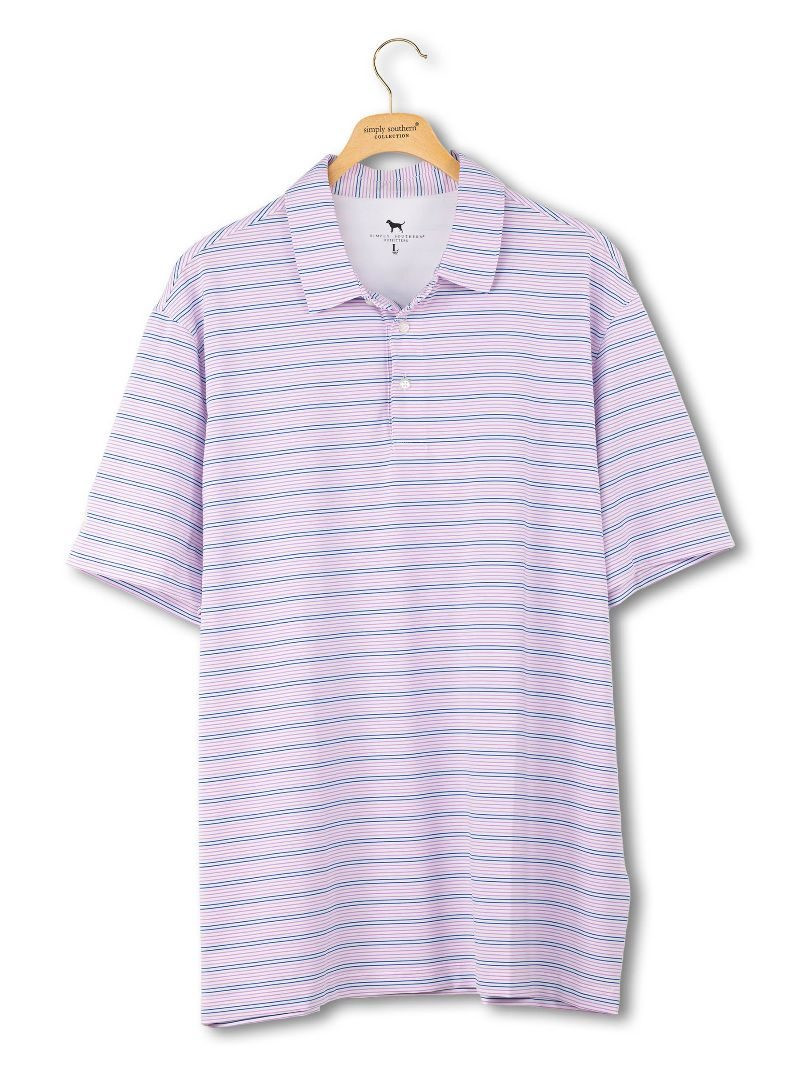 0126-MN-POLO-STRPE-PRPSTR - Simply Southern Outlet