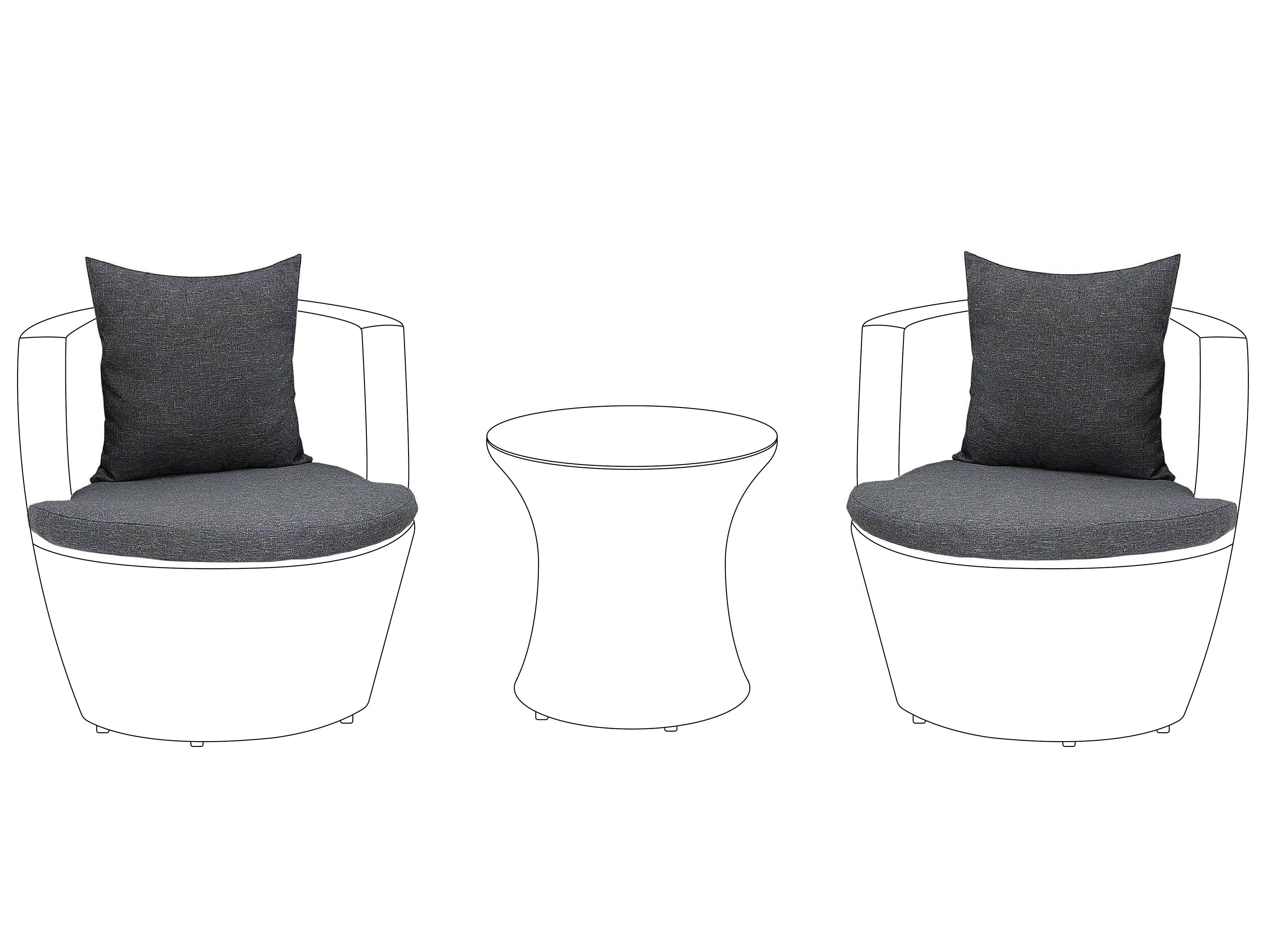 Outdoor Cushion Cover Set CAPRI Grey