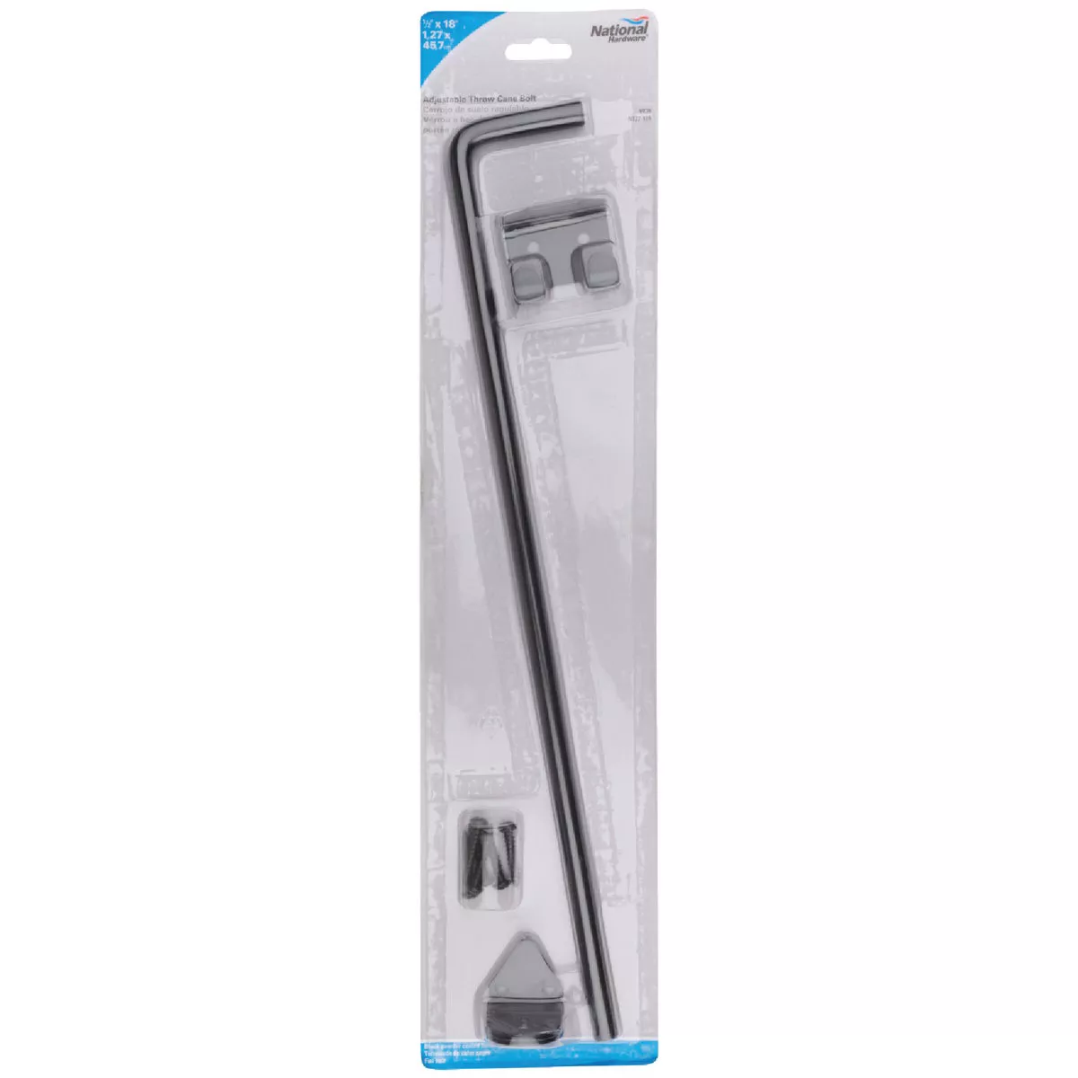 National Hardware 1/2 In. X 18 In. Black Steel Cane Bolt