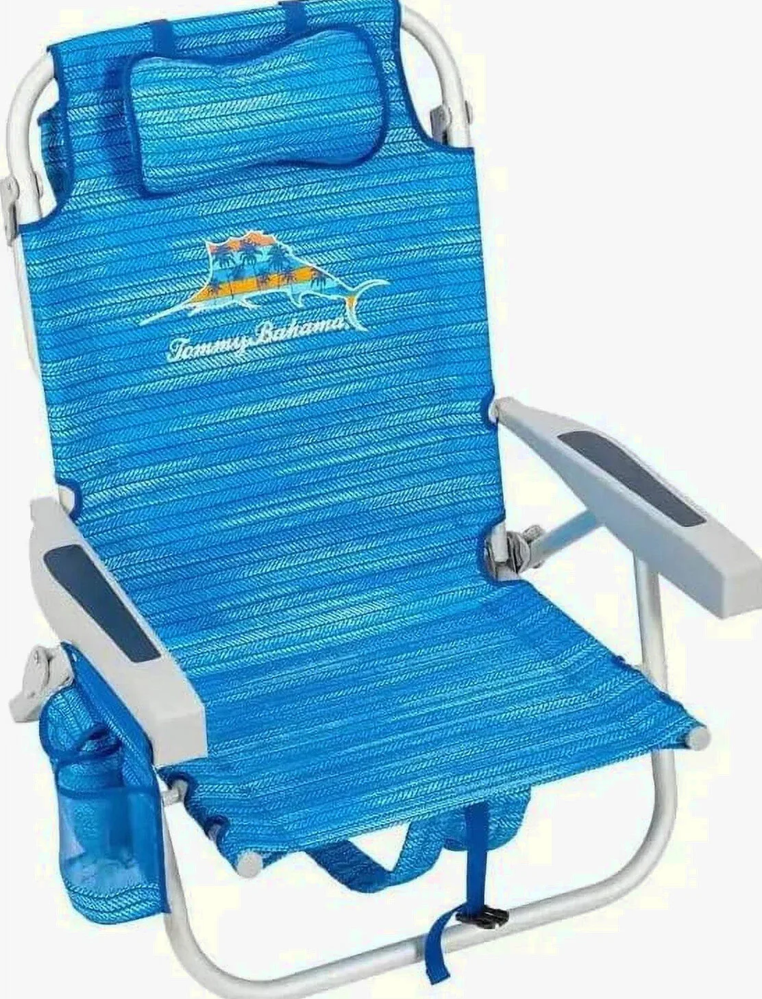 Tommy Bahama Backpack Beach Chairs, Blue, 2 Pack - Image 5 Tommy Bahama Backpack Beach Chairs, Blue, 2 Pack - Image 5