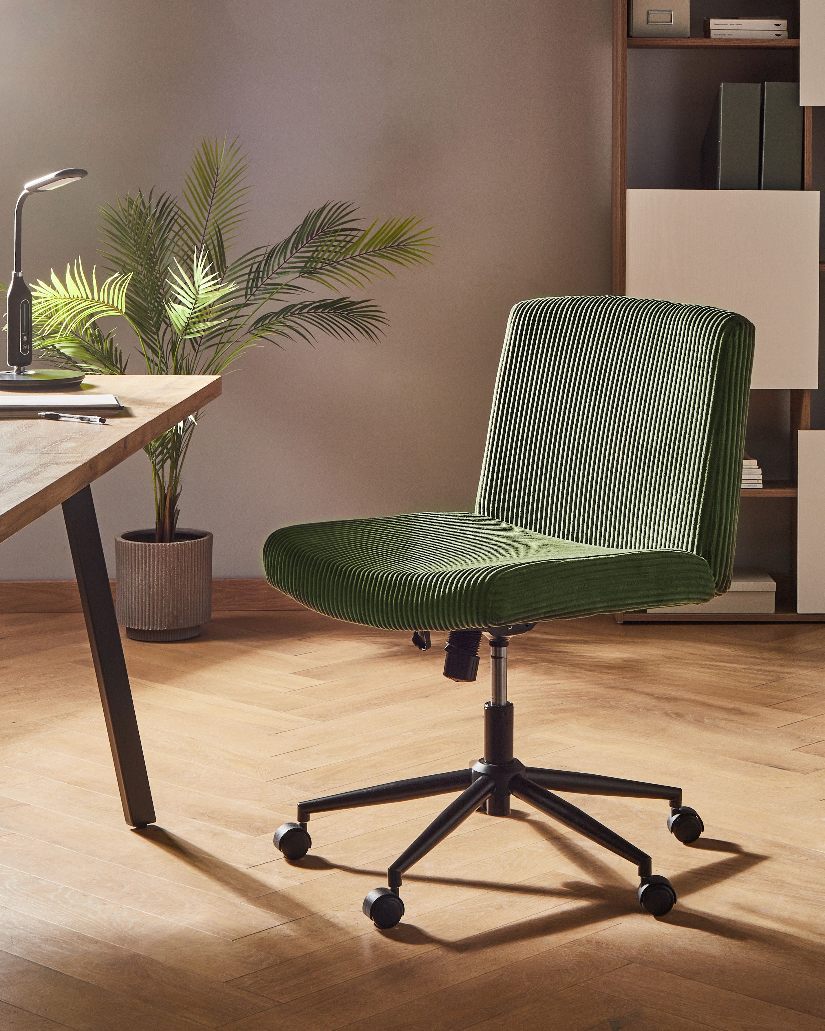 Desk Chair GEDDES Corduroy Green