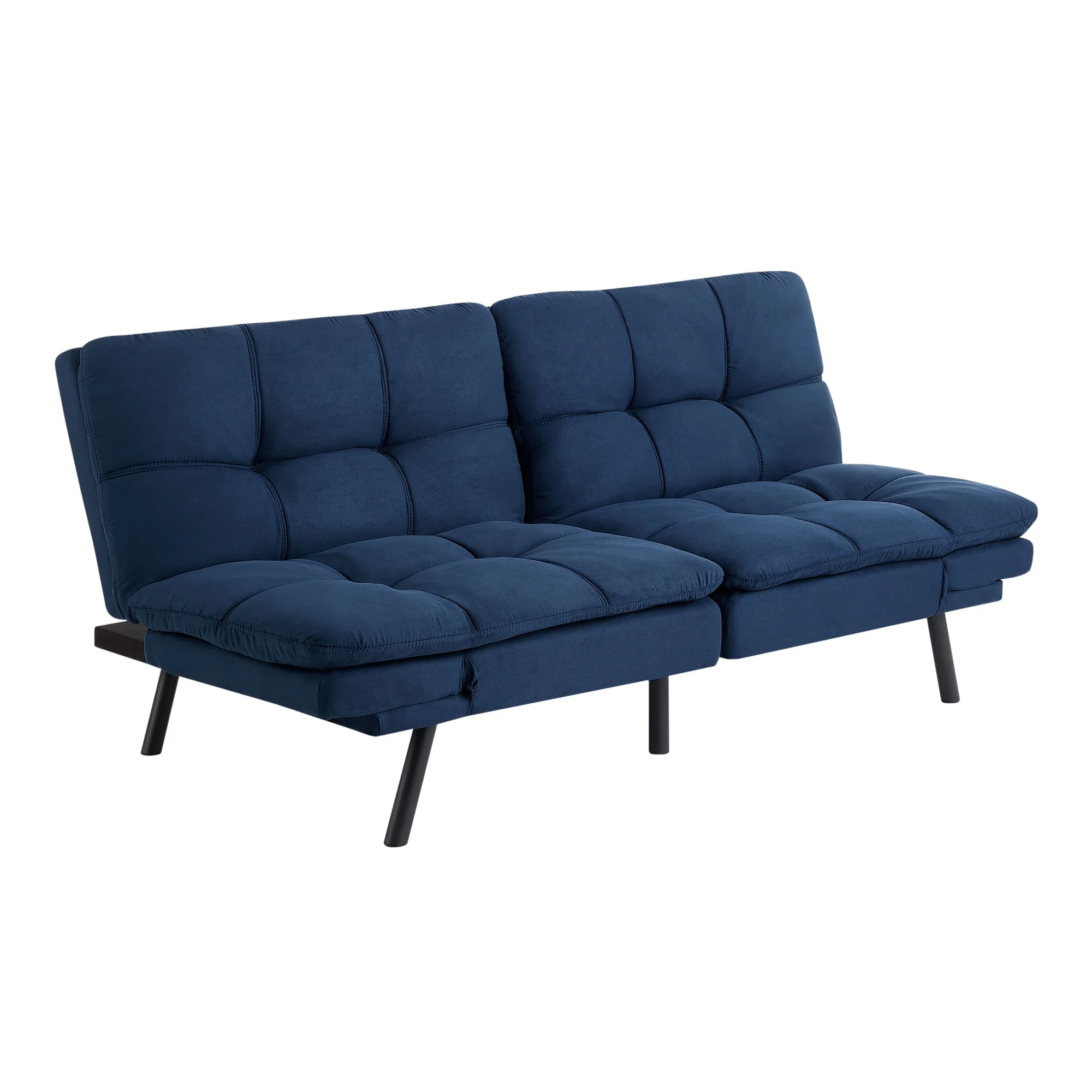 Mainstays Memory Foam Futon with 72",Black - Image 21