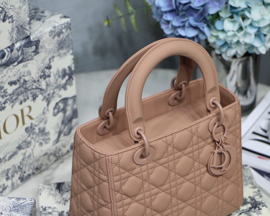 Medium Lady Bag  Black/White/Beige/Grey For Women 9.5in/24cm M0565ONGE_M9001:1High-quality replica