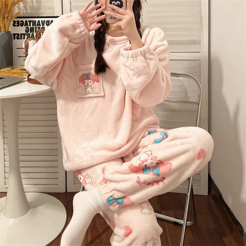 FuzzyDromen | Cinnamoroll & Kuromi Pyjama Set voor Dames