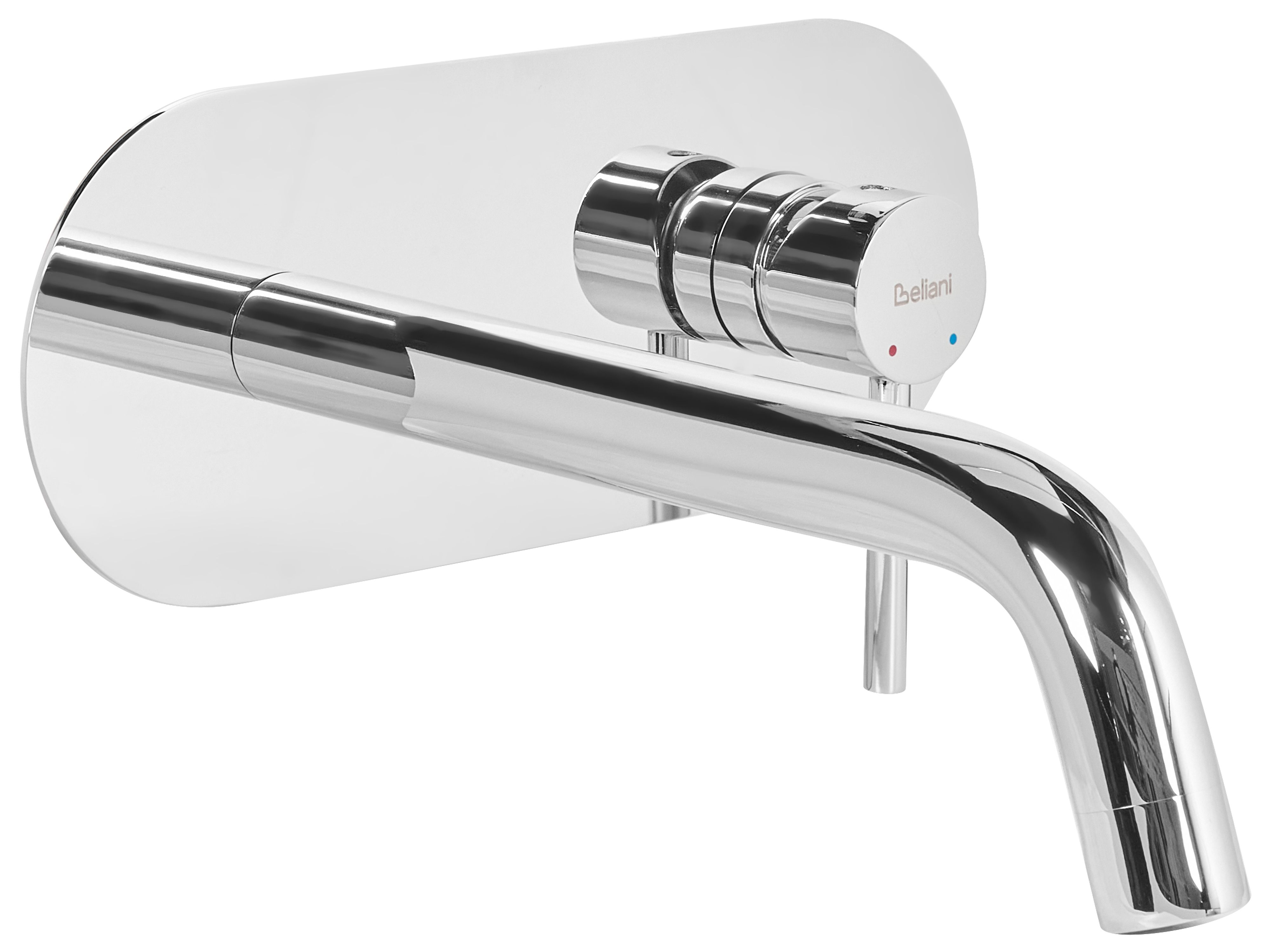 Wall Mounted Basin Mixer Tap GUAIBA Brass Silver