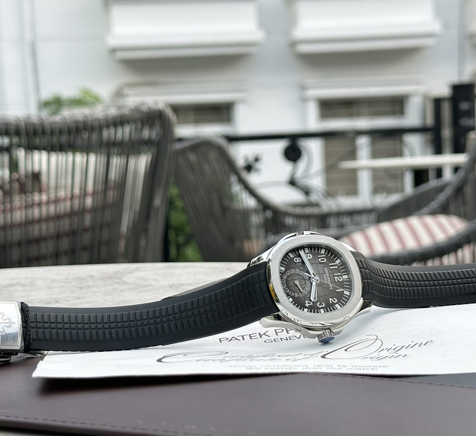 Patek Philippe Aquanaut 5164A Best Replica Watch Gray Dial ZF Factory 40.8mm - Elite Watch Atelier