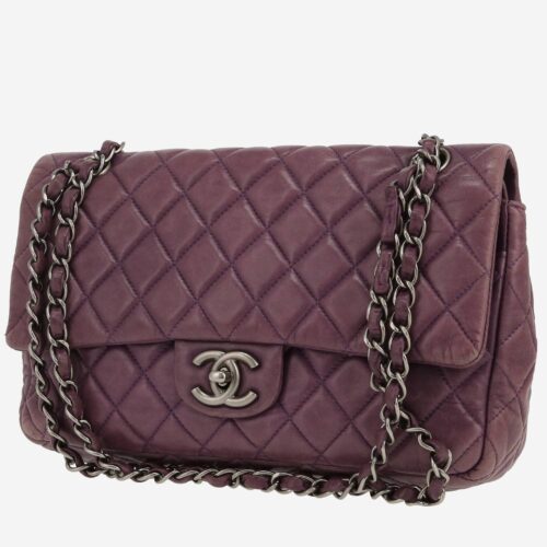 Chanel Timeless Classic handbag in black quilted grained leather1:1High-quality replica