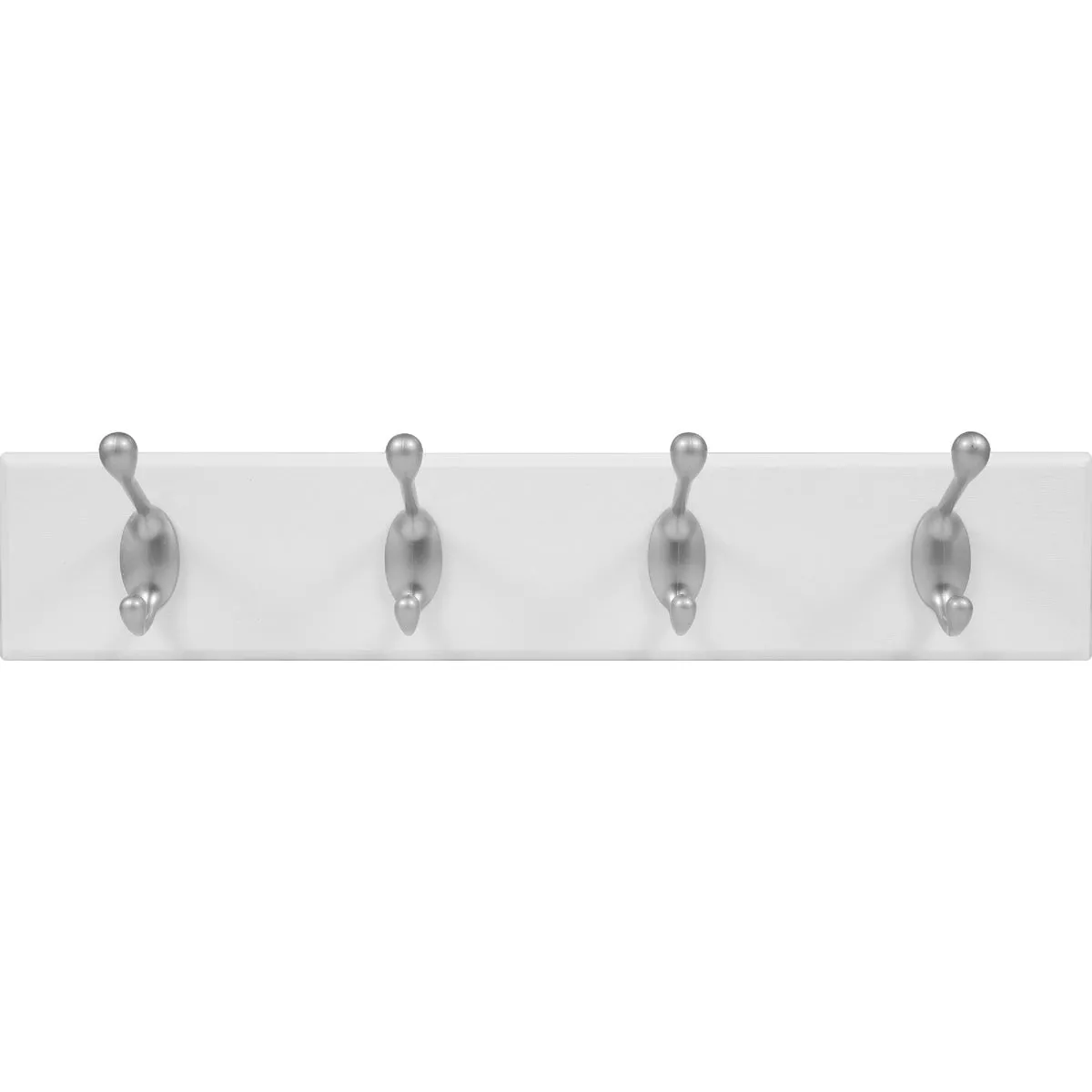 High and Mighty 18 In. 30 Lb Capacity White Hook Rail