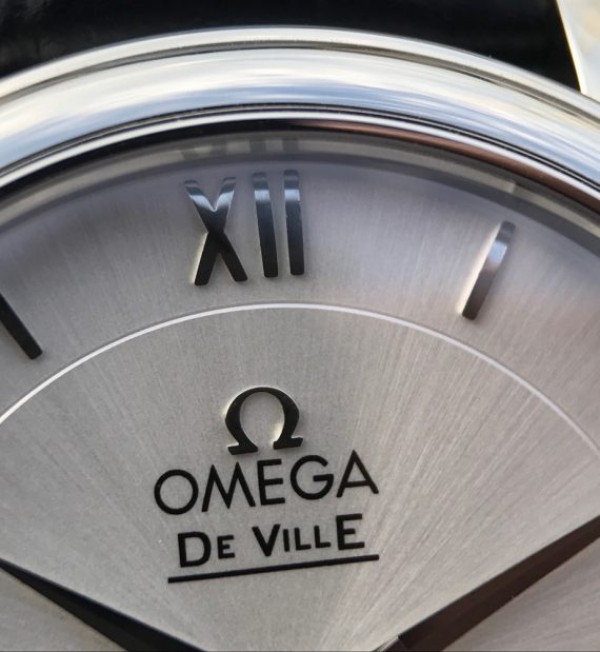 Replica Omega V6 De Ville 37mm SS White Dial Black Leather Strap A2892 - Top club