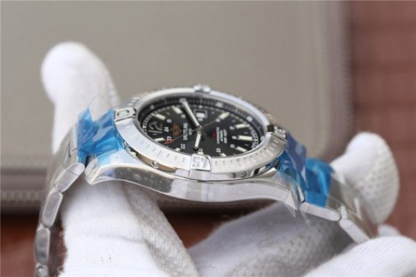 Replica Breitling Colt Automatic 44mm SS GF Black Textured Dial SS Bracelet A2824 - Top club