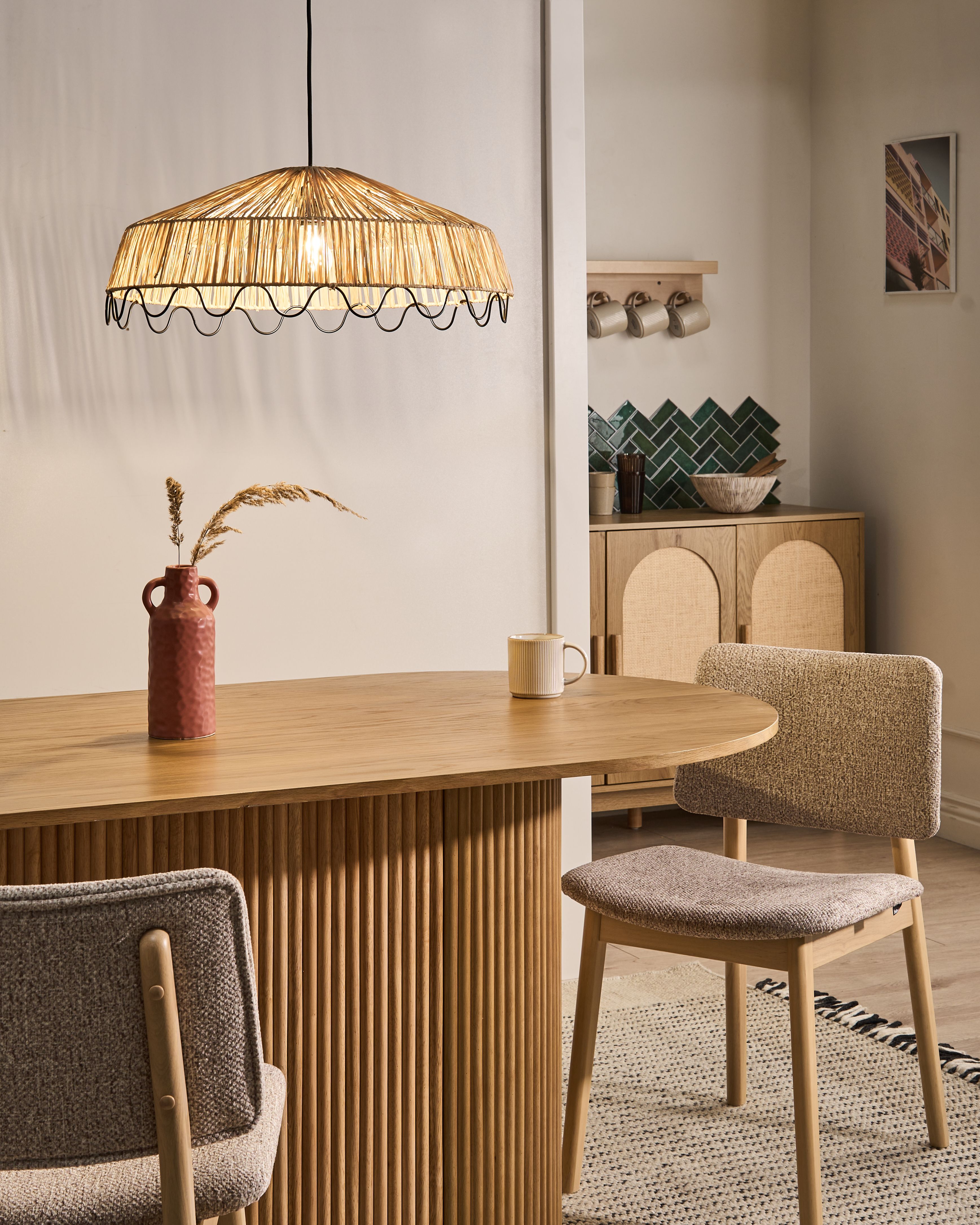 Pendant Lamp ARENAL Wicker Natural