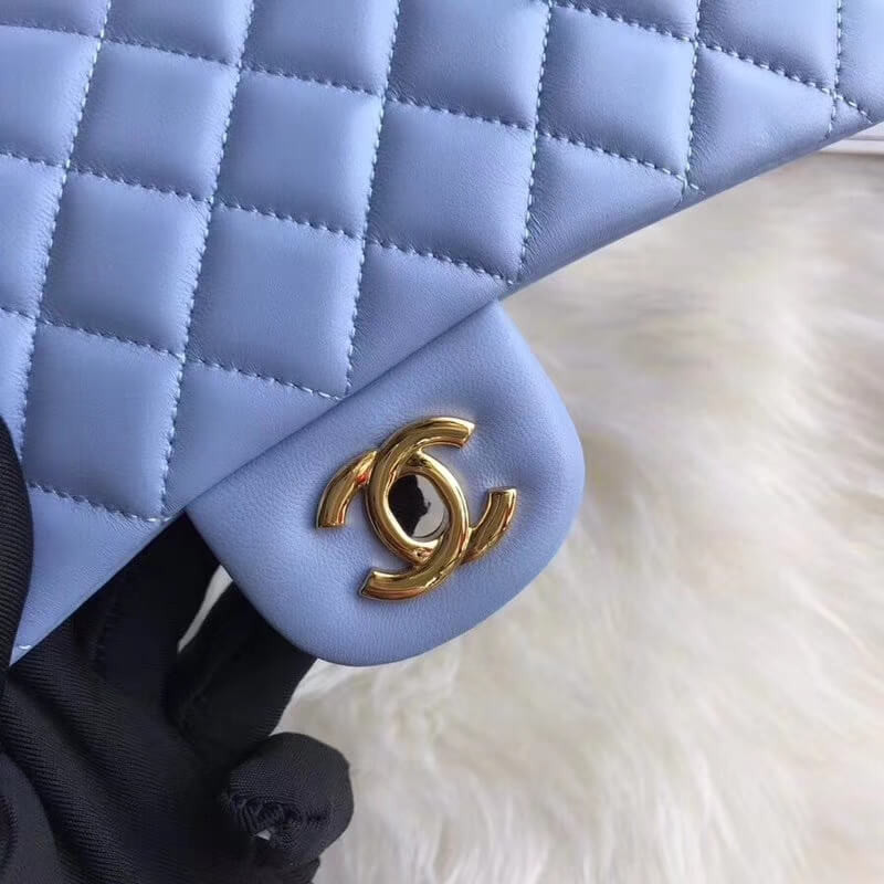 Replica Chanel 1112 Blue Medium Size 2.55 Lambskin Leather Flap Bag1:1High-quality replica