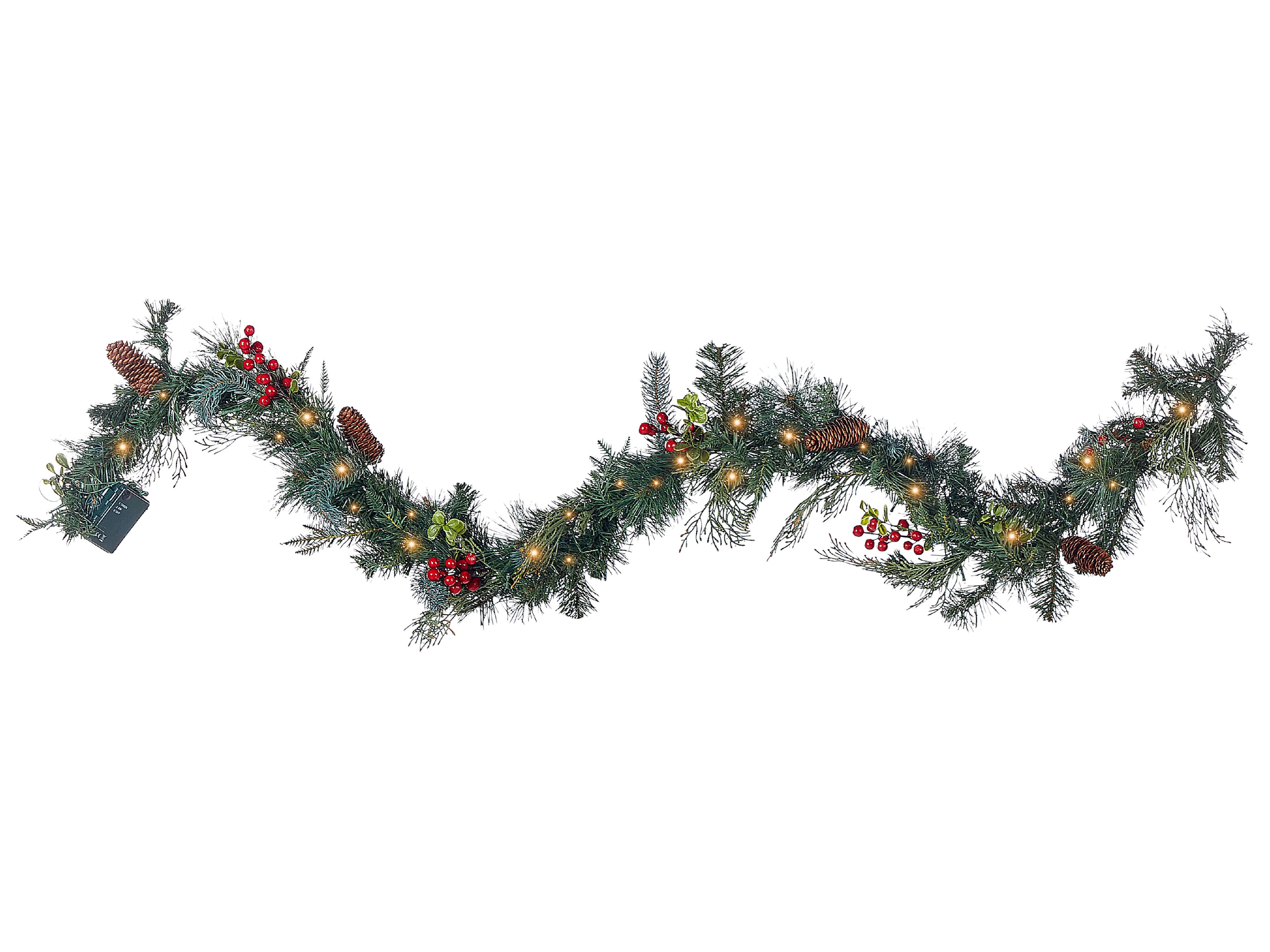 Christmas Garland LED ELBRUS 180 cm Green