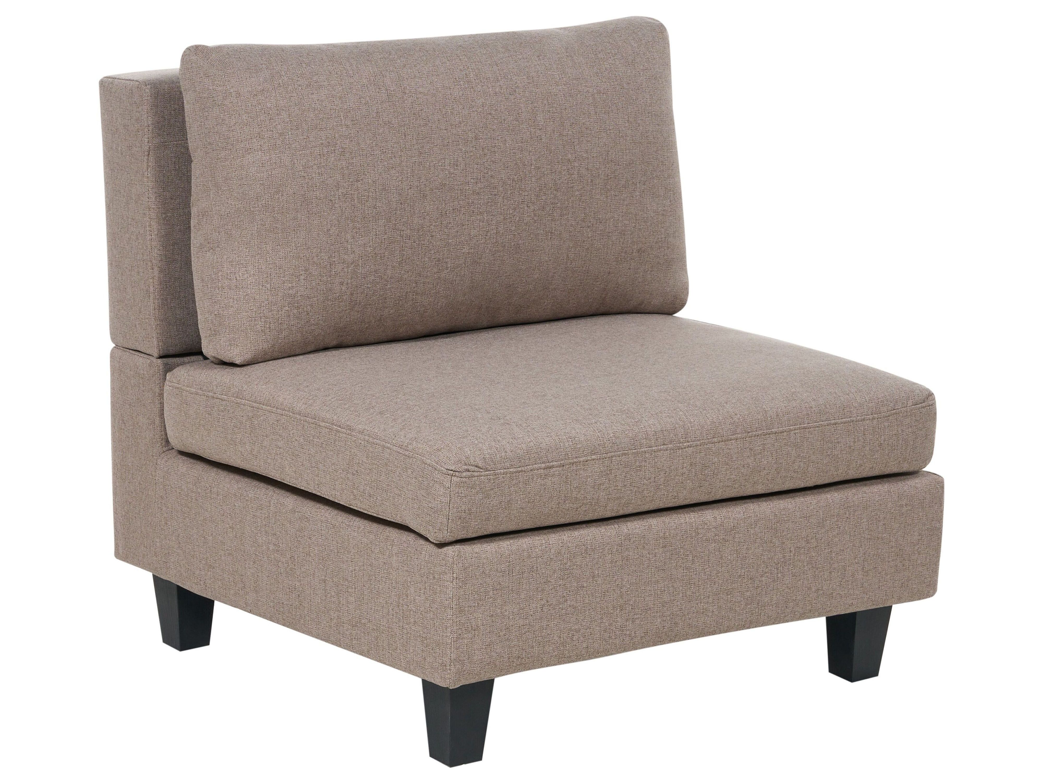 1-Seat Section UNSTAD Fabric Brown
