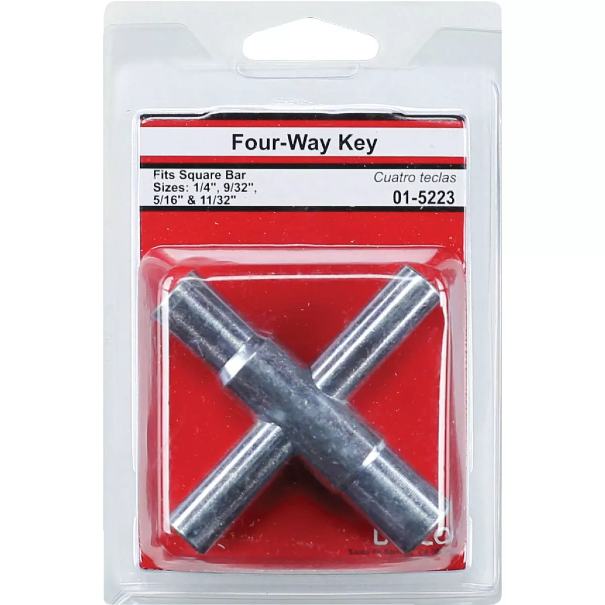 Lasco 4-Way Faucet Key for 1/4, 9/32, 5/16 & 11/32 In. Stems