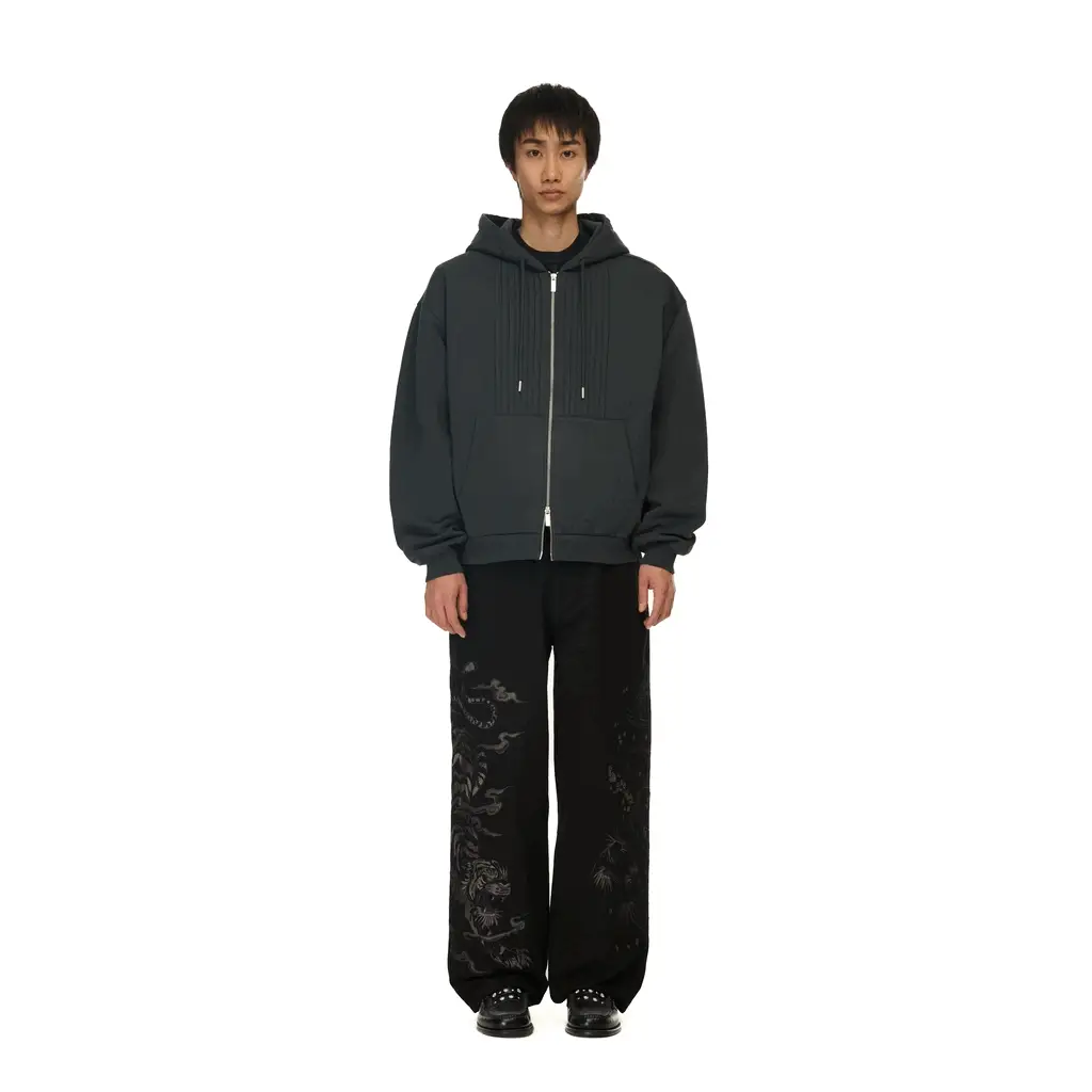 "yakuza v2" Zip Up grey