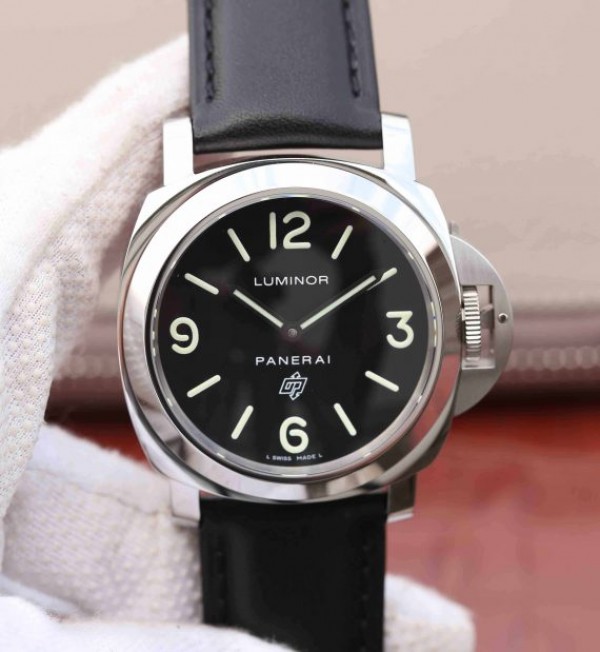 Replica Panerai XF PAM000 Black Dial Black Leather Strap A6497 - Top club