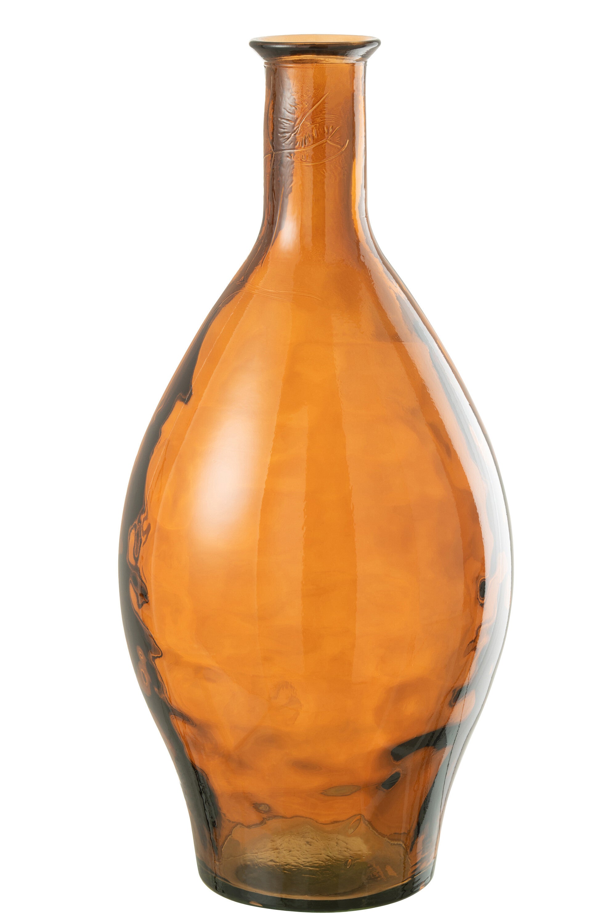 J-Line vaas Hoog - glas - bruin - 60 cm hoog