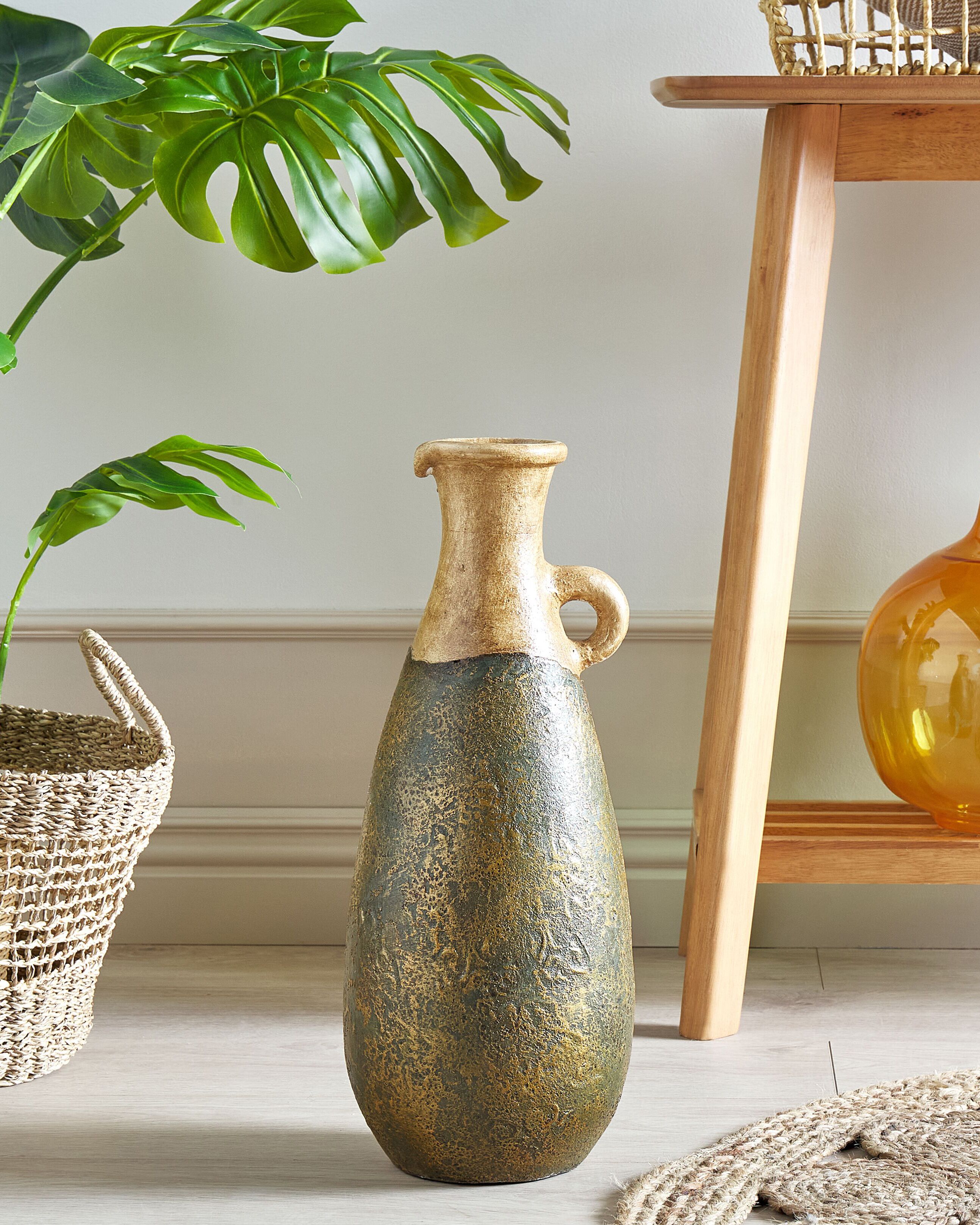 Decorative Vase MARONEJA Ceramic 50 cm Green