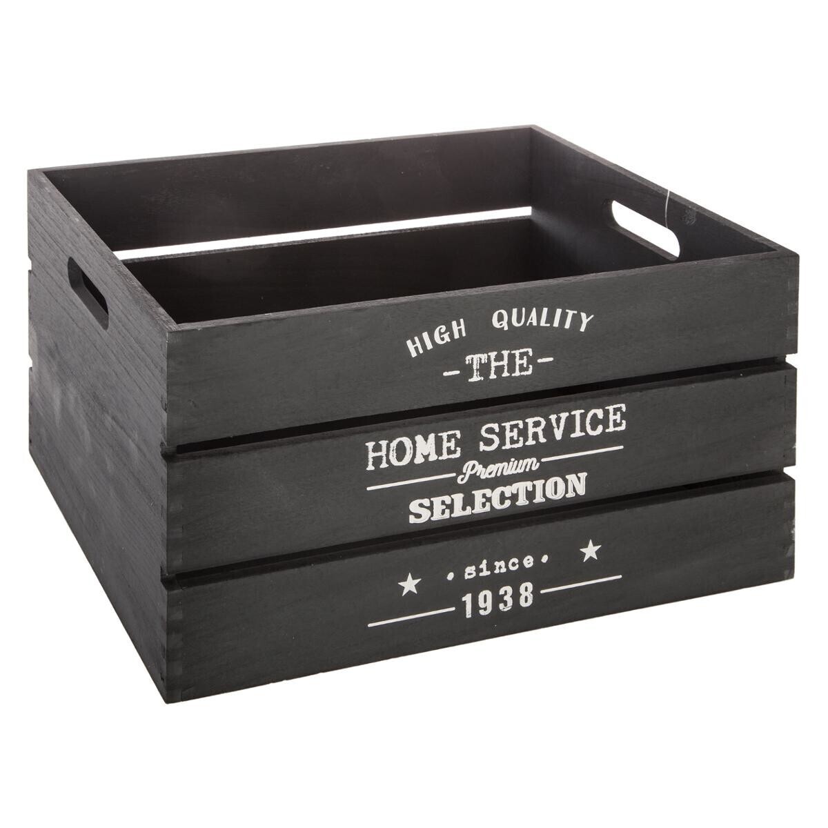 Set of 6 cases "Facto" Cage, Black wood