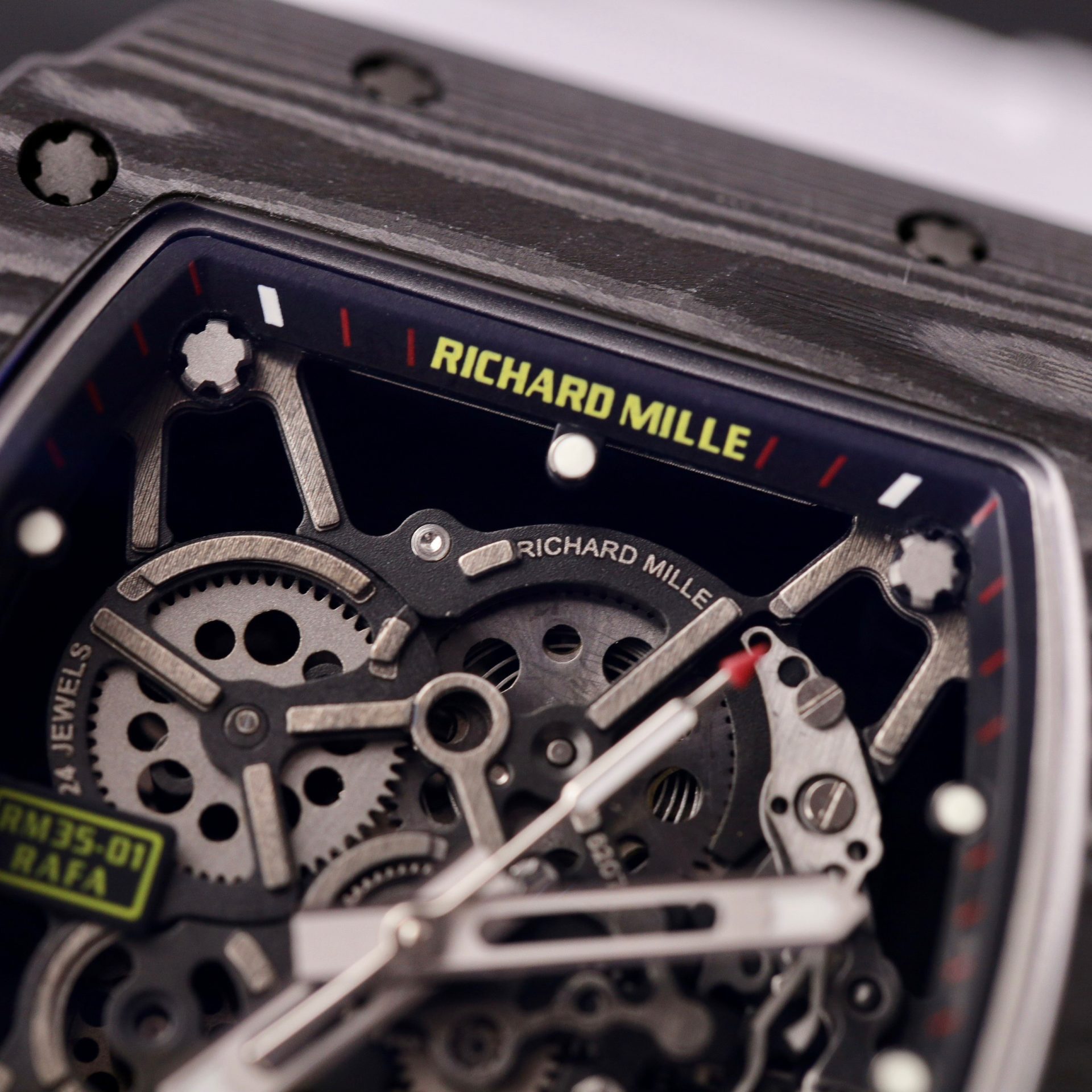 Richard Mille Replica Watch RM35-01 Carbon Rubber Strap BBR Factory 44mm - Top club