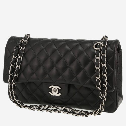 Chanel Timeless Classic handbag in dark blue quilted leather1:1High-quality replica