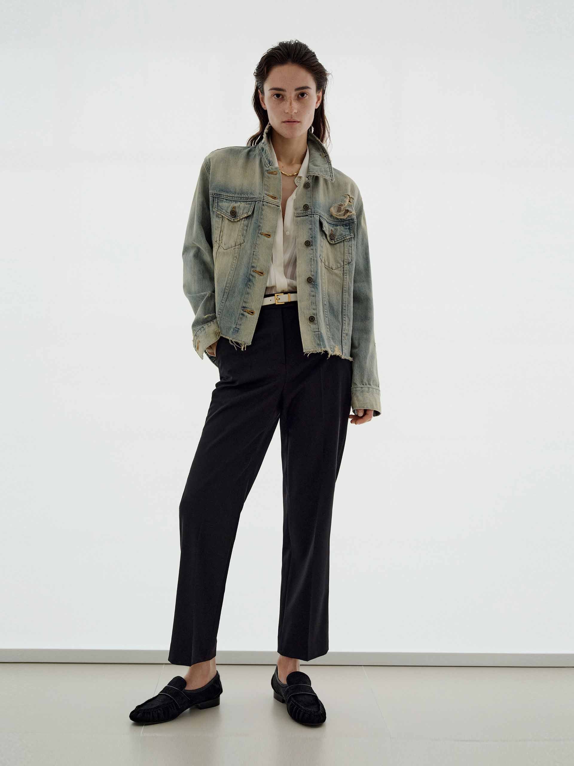 Raw Hem Denim Jacket