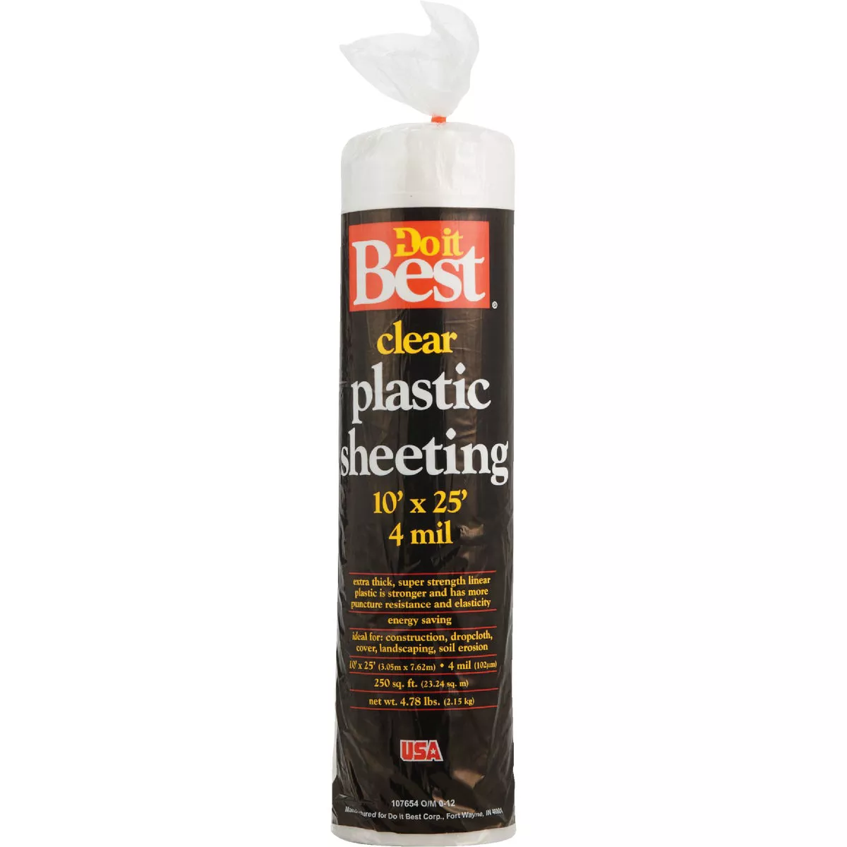 Film-Gard 10 Ft. x 25 Ft. Clear 4 Mil Poly Film Sheeting