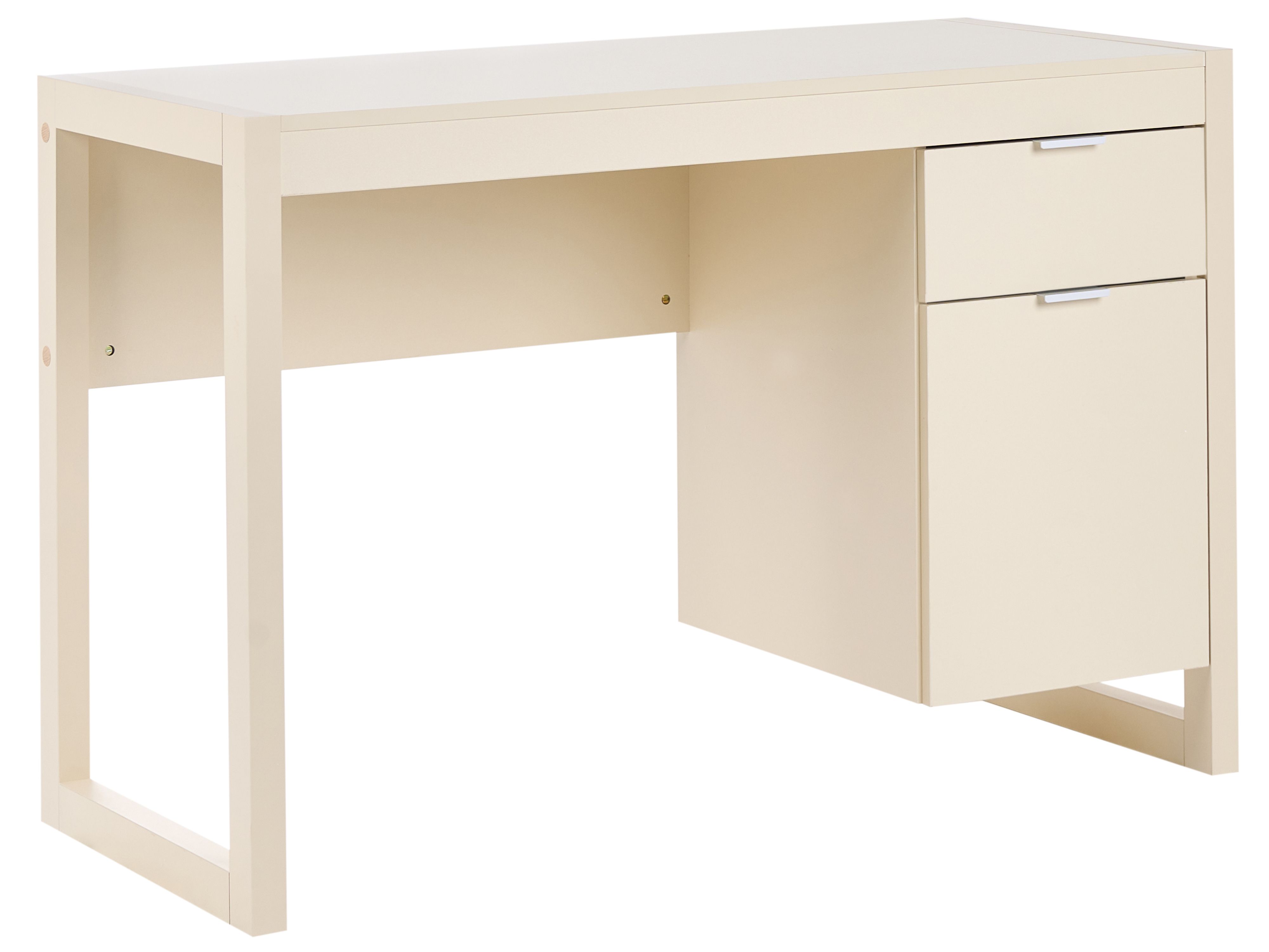 Home Office Desk JOHNSON Light Beige 112 cm 50 cm