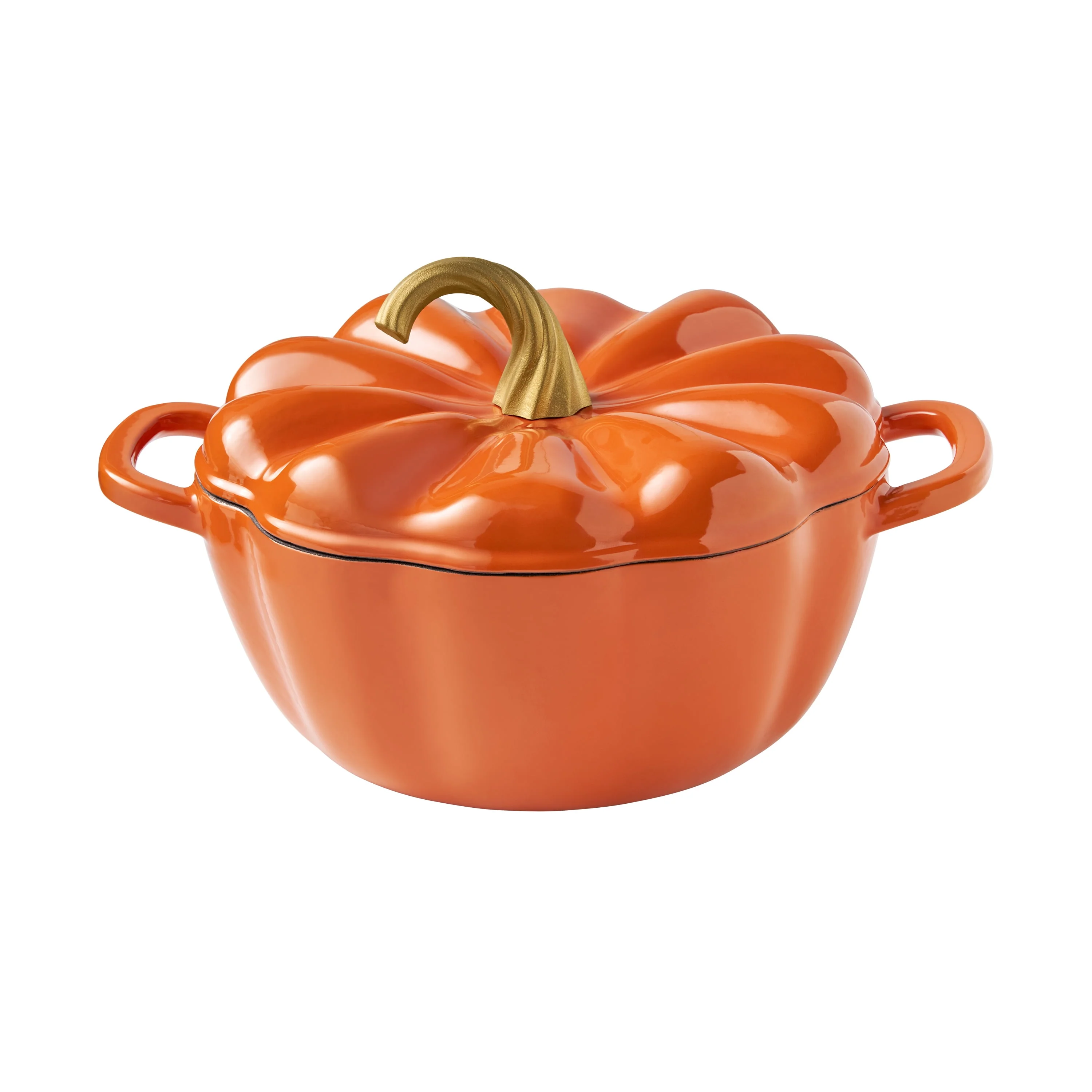 The Pioneer Woman 3.5-Quart Pumpkin Enameled Cast Iron Dutch Oven - Image 7 The Pioneer Woman 3.5-Quart Pumpkin Enameled Cast Iron Dutch Oven - Image 7