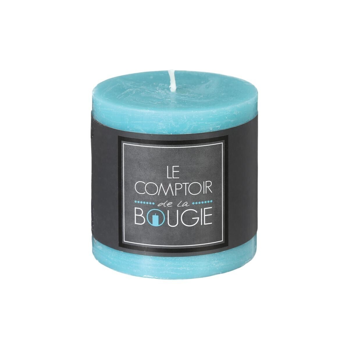 Rustic candle Turquoise blue, 220g