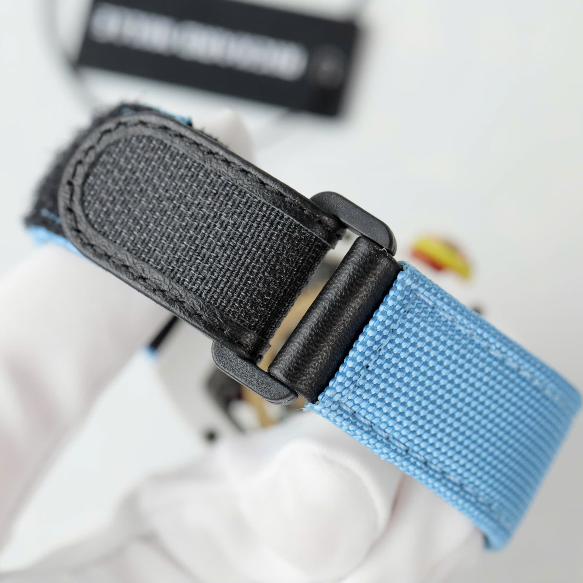 Richard Mille Copies Watches RM88 Smiley Fabic Nato Strap Blue 42mm - Top club