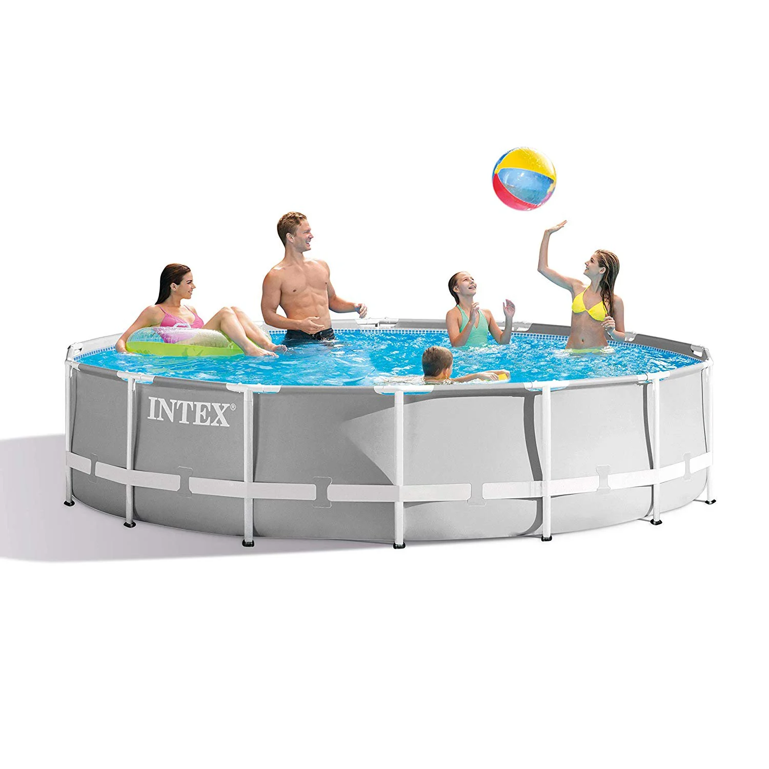 Intex 26719EH 14ft x 42in Prism Frame Above Ground Swimming Pool with Pump - Image 6