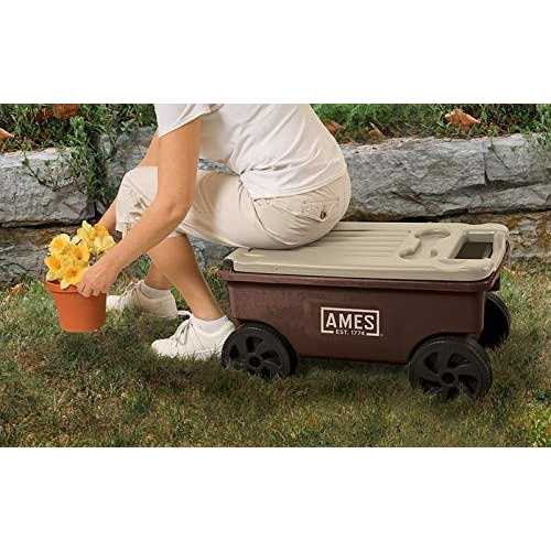 Ames Lawn Cart, 2 Cubic Foot, Plastic, 26.5W x 15D x 14H in - Lawn Buddy - Image 3 Ames Lawn Cart, 2 Cubic Foot, Plastic, 26.5W x 15D x 14H in - Lawn Buddy - Image 3