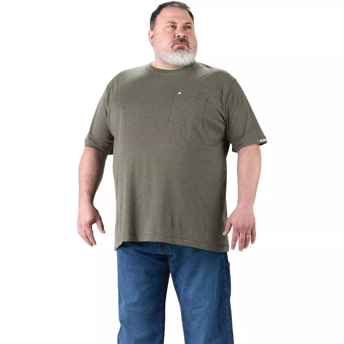 Berne Performance Men's XL Tall Lichen Short Sleeve Pocket T-Shirt