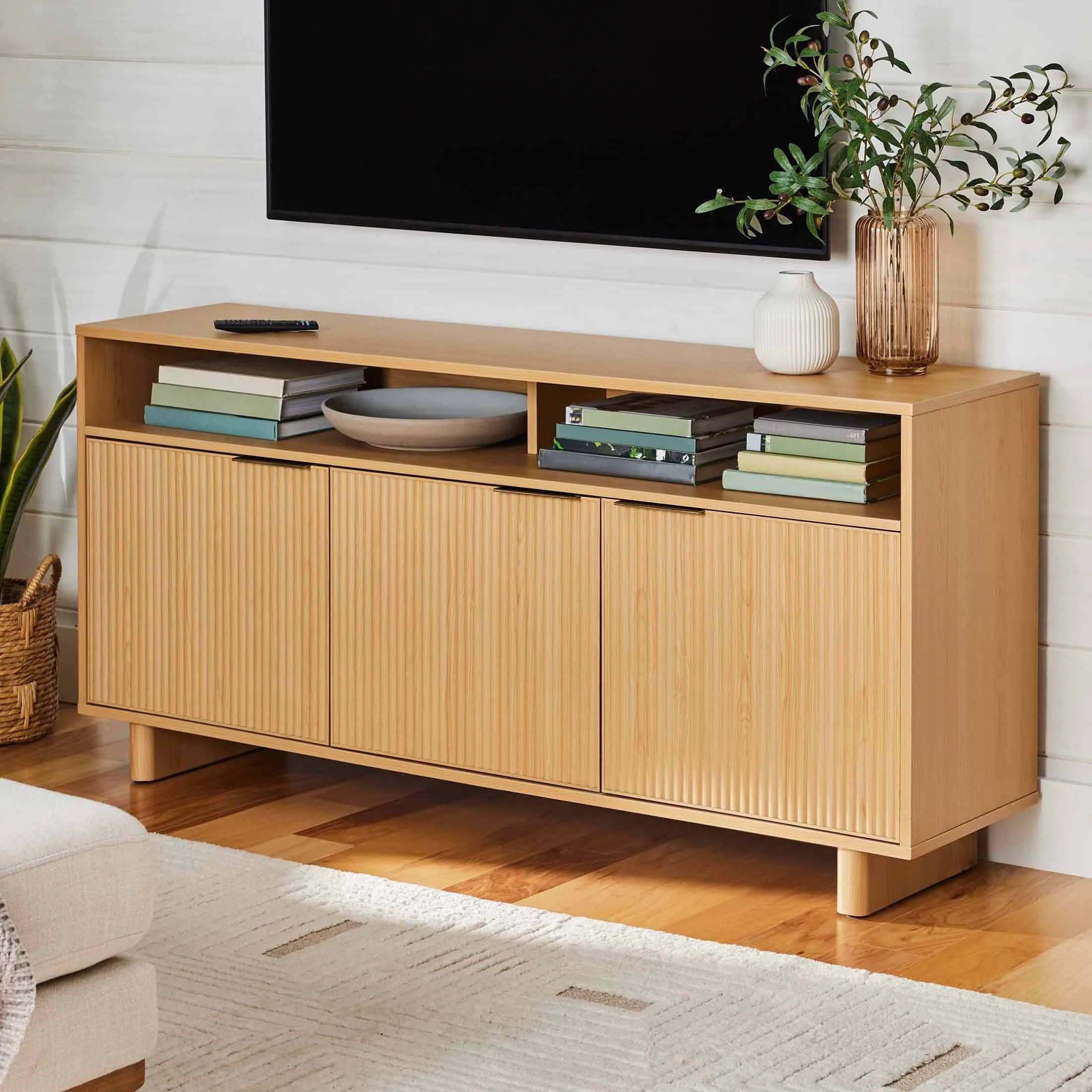 Better Homes & Gardens Lillian Fluted TV Stand for TVs up to 70