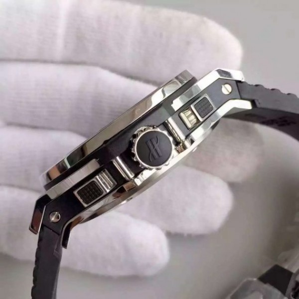 Replica Hublot Big Bang Full Pave Chrono Diamonds Dial Black Rubber Strap A7750 - Top club