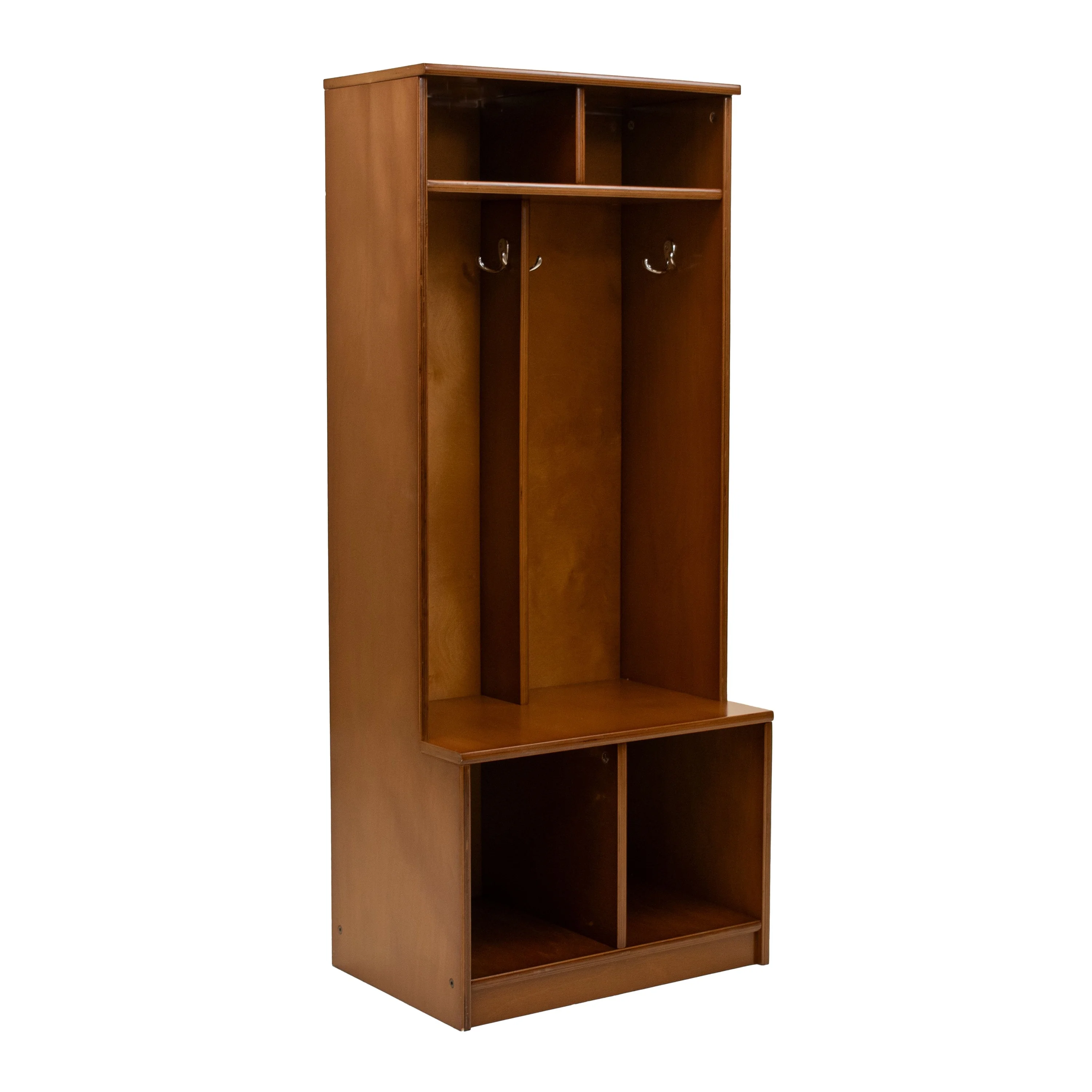 Little Partners Locker Cabinet Cubby Organizer, Learn 'N Store Wooden Classroom Cubbies Compartment Lockers for Storage of Toddlers and Kids Coats, Equipment, Backpacks - Espresso - Image 2