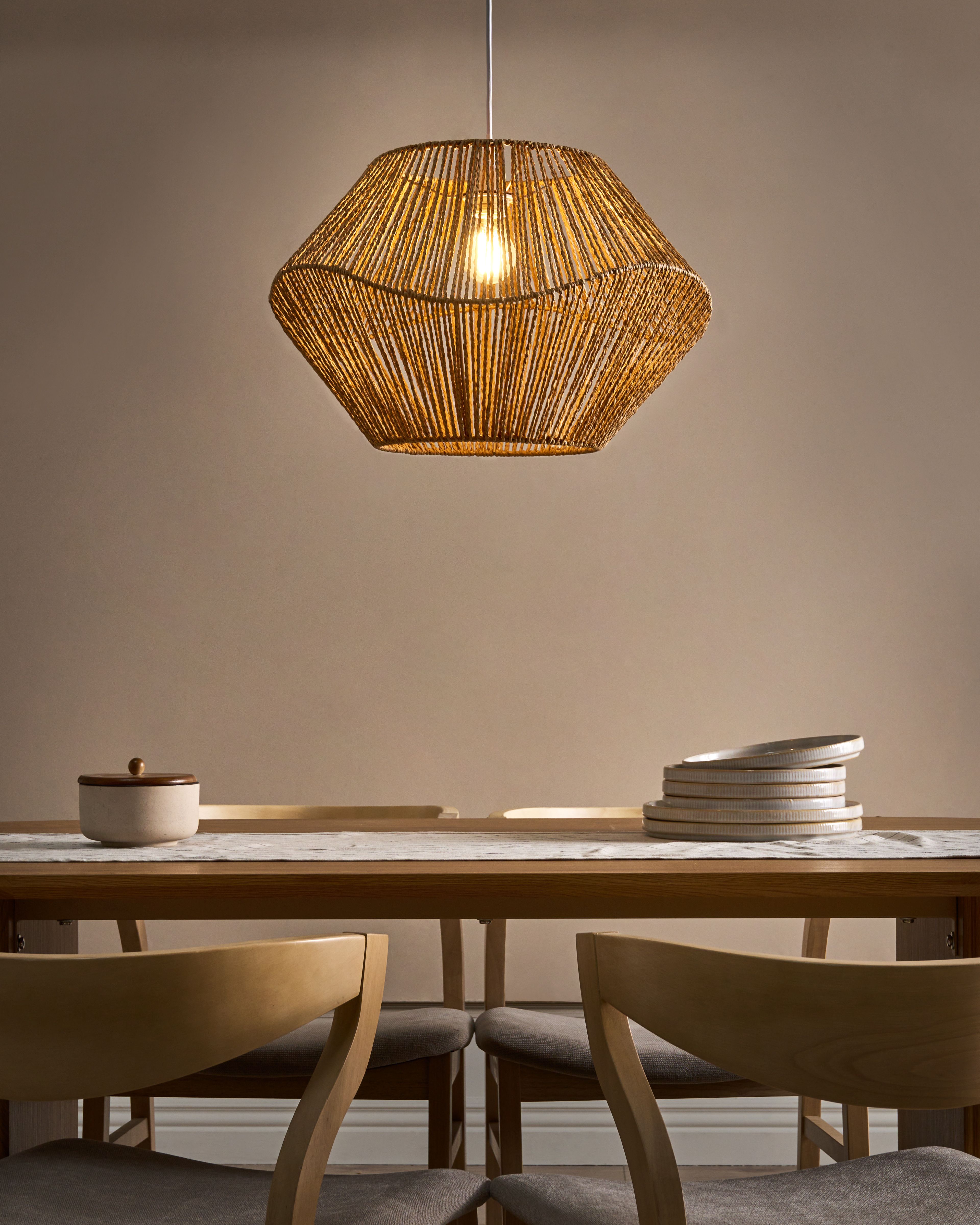 Pendant Lamp YAMBOU Paper Rope Natural