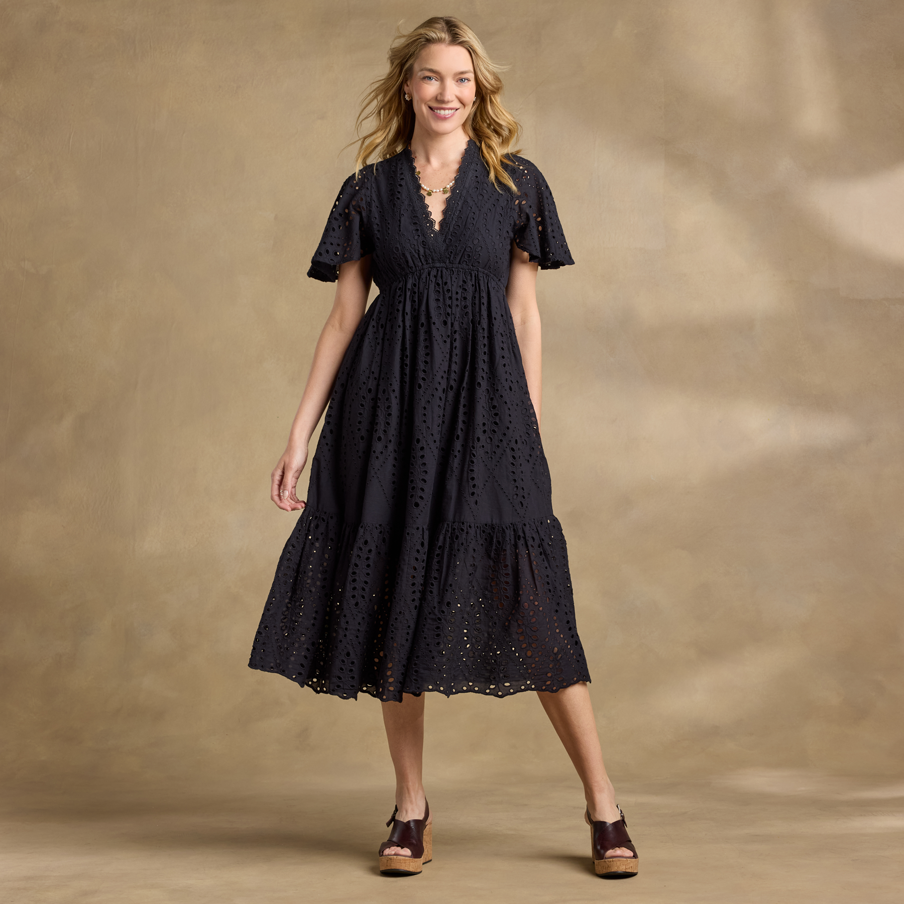 Avellino Eyelet Dress - Sundance Clothing